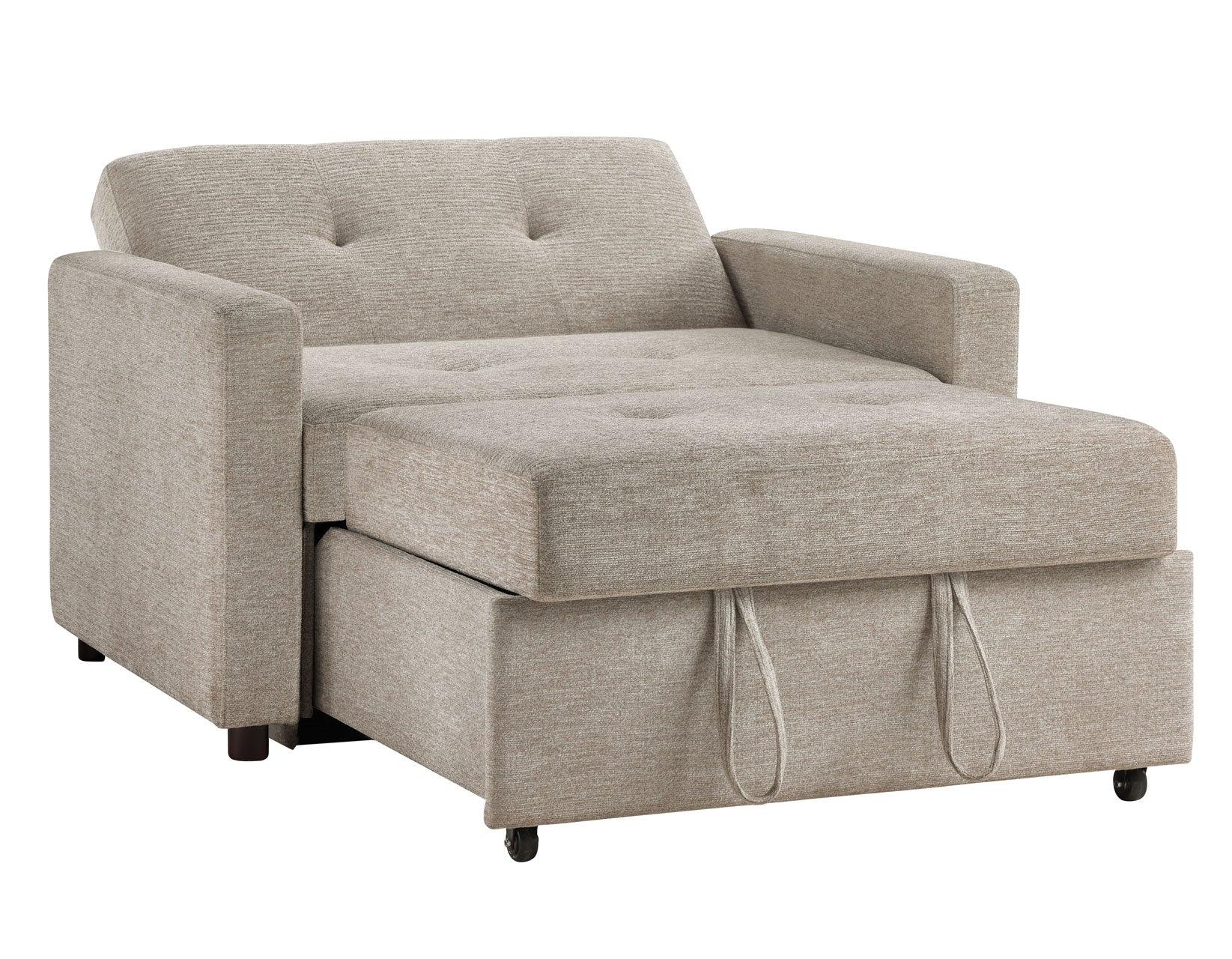 Noah Brown Convertible Sleeper Chair - Image 15