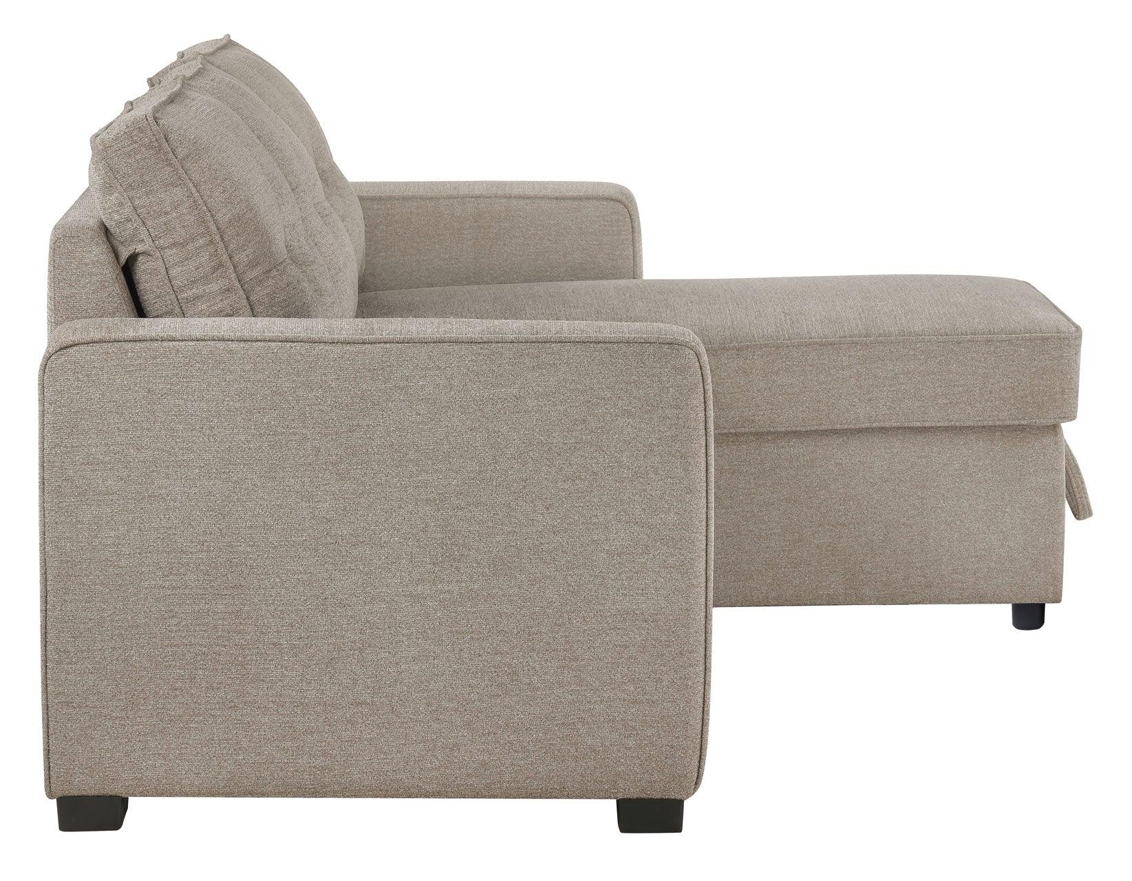Noah Flippable, Convertible Storage Sleeper Chofa, Tan - Image 14