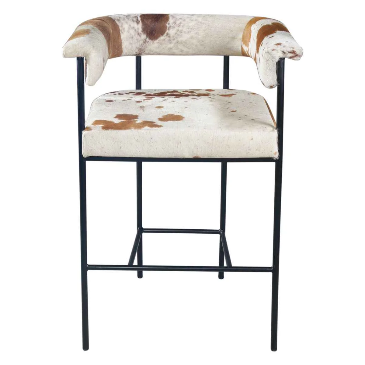 Nola 18" Counter Armchair in Brown Hair on Hide - Image 2
