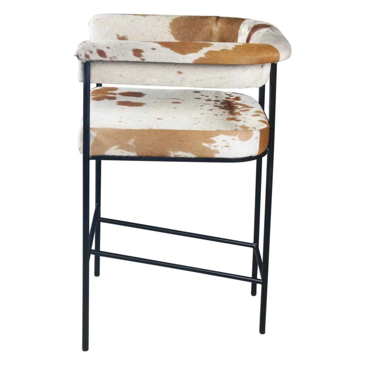Nola 18" Counter Armchair in Brown Hair on Hide - Image 3
