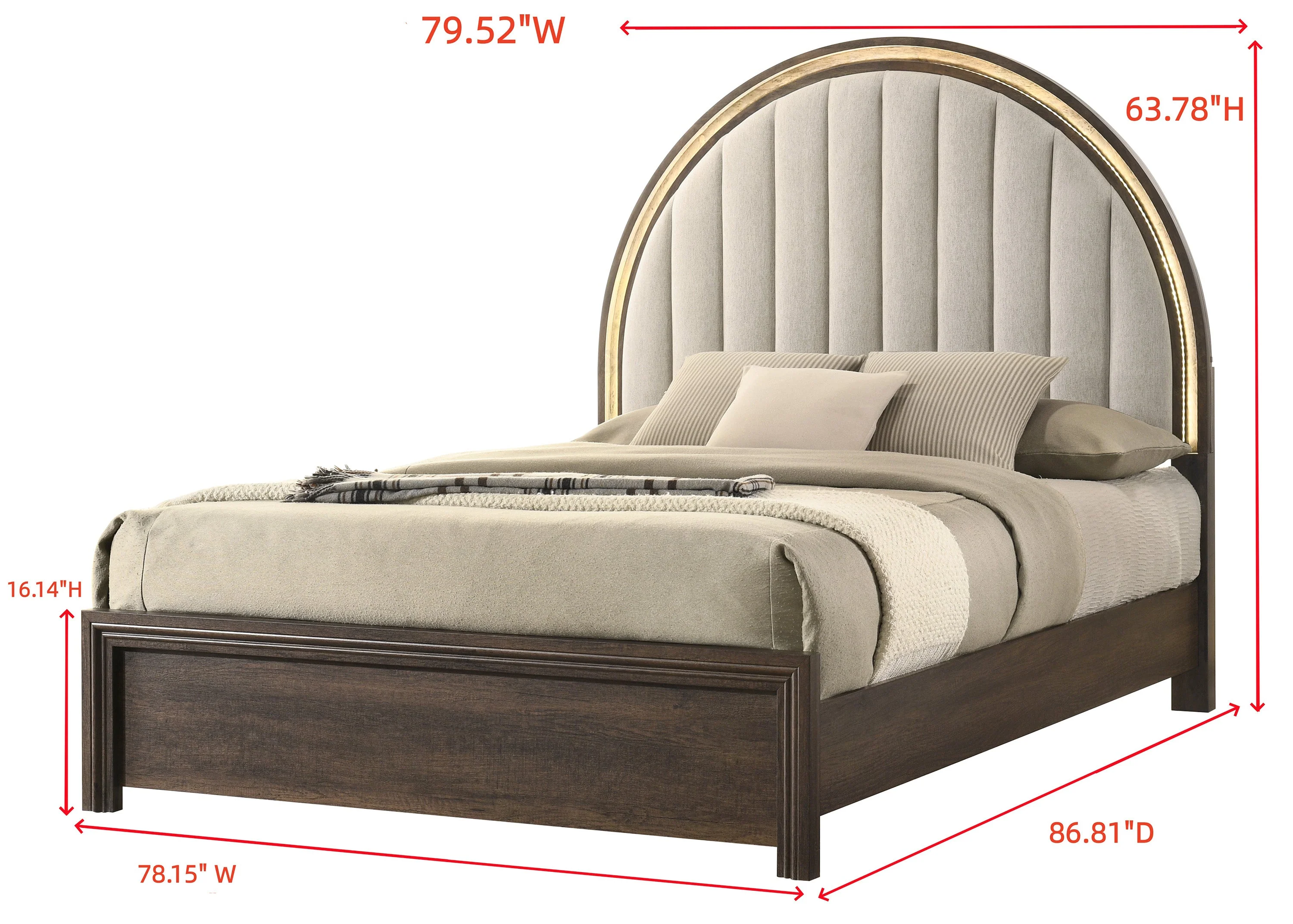 Noreen Brown LED Bedroom Set - Image 13
