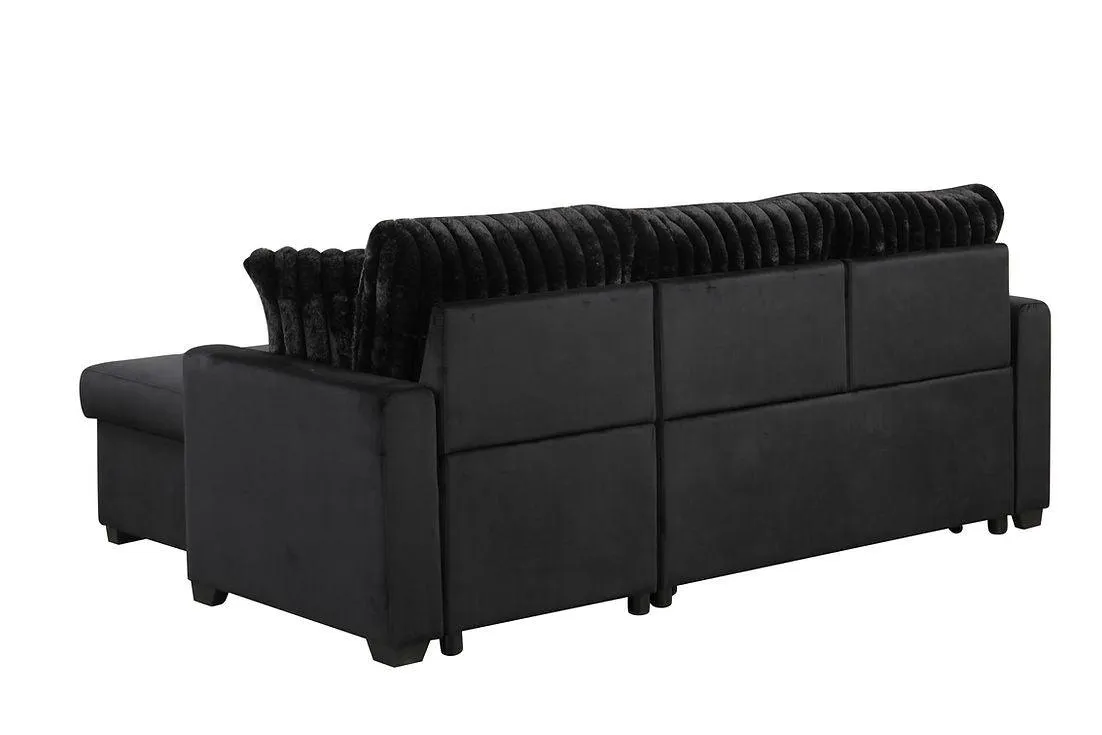 Nori Black Sofa Chaise [Special Price] - Image 5