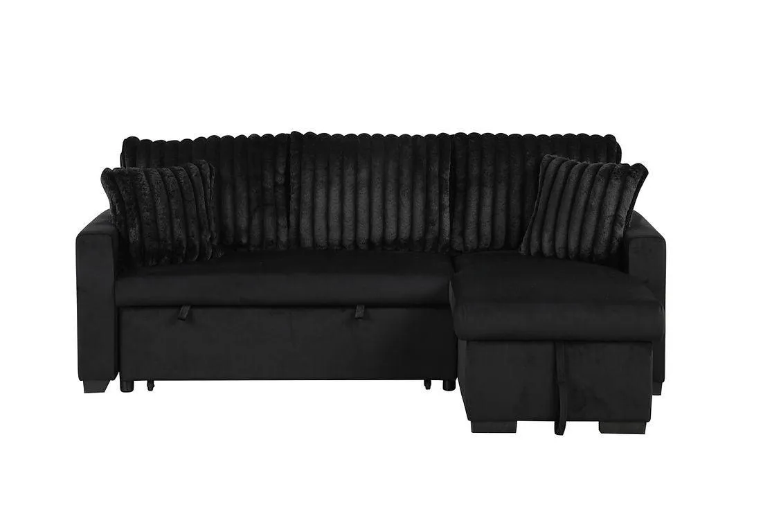 Nori Black Sofa Chaise [Special Price] - Image 7