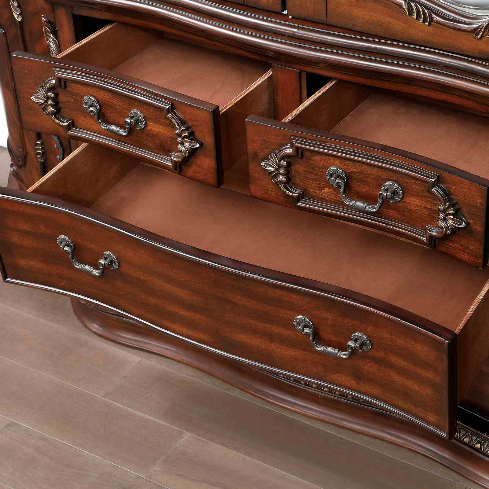 Normandy Brown Cherry Hutch & Buffet - Image 5
