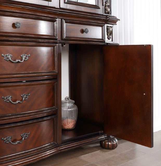 Nouvelle Brown Cherry Hutch & Buffet - Image 5