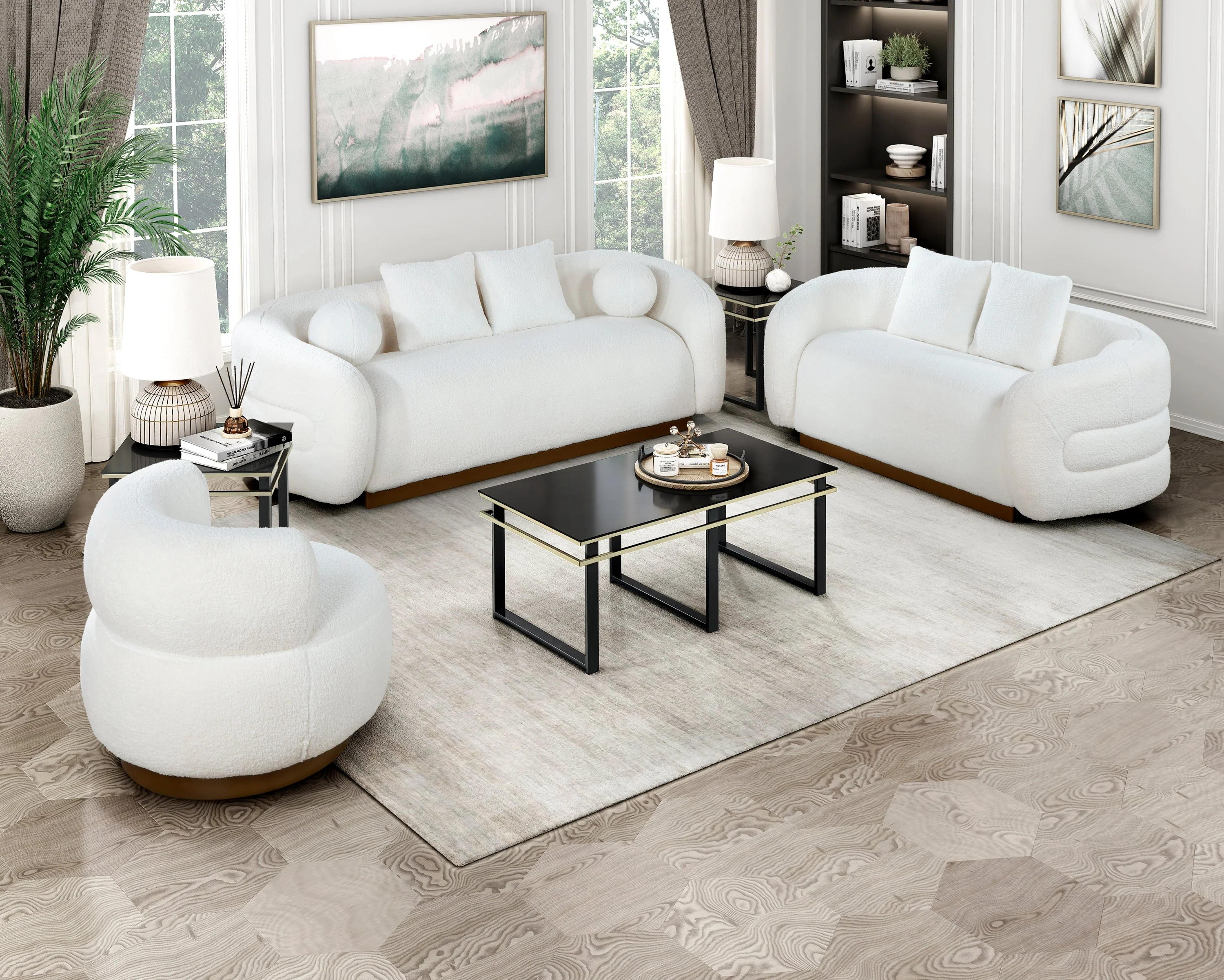 Novella White Living Room Set - Image 17