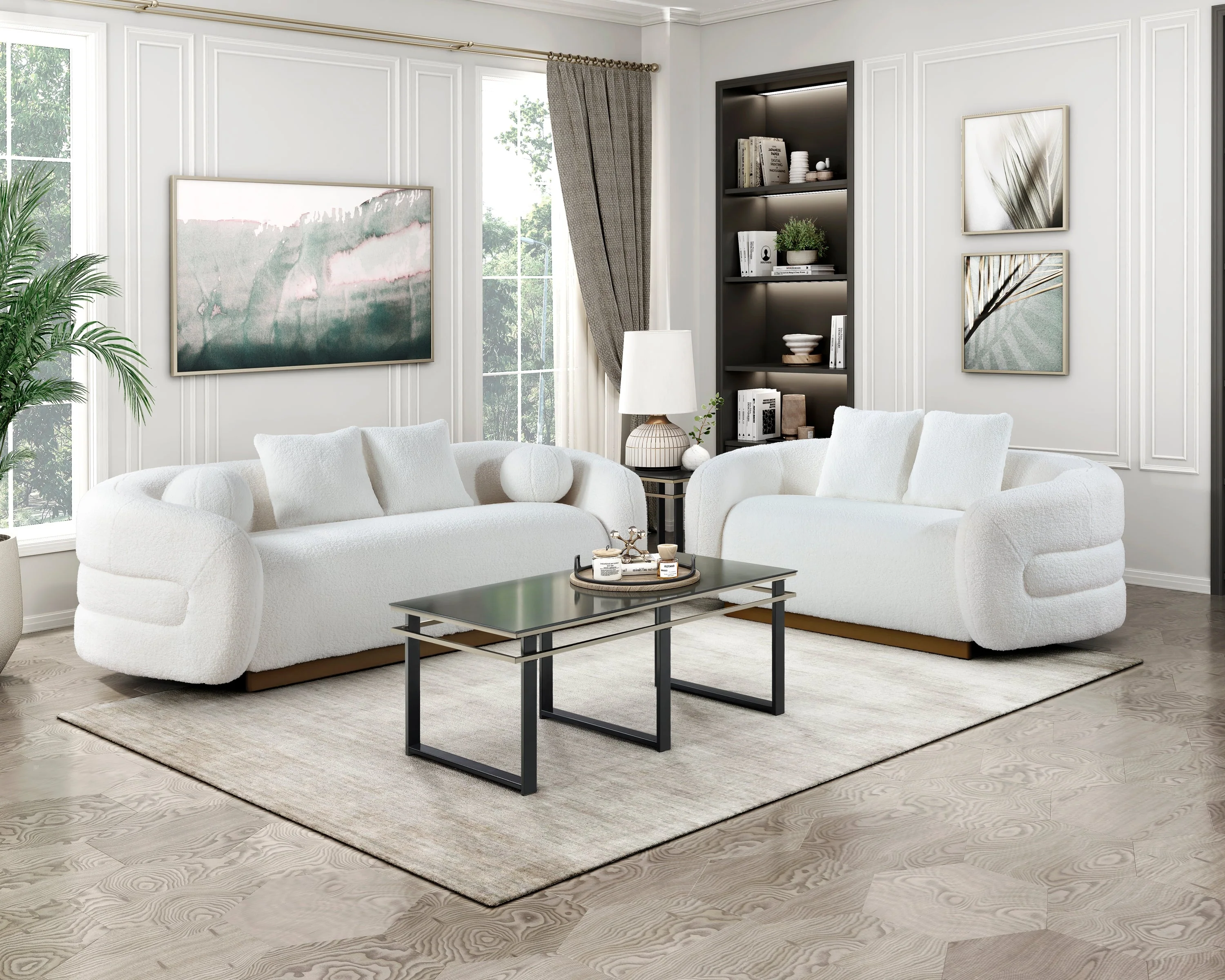 Novella White Living Room Set - Image 2