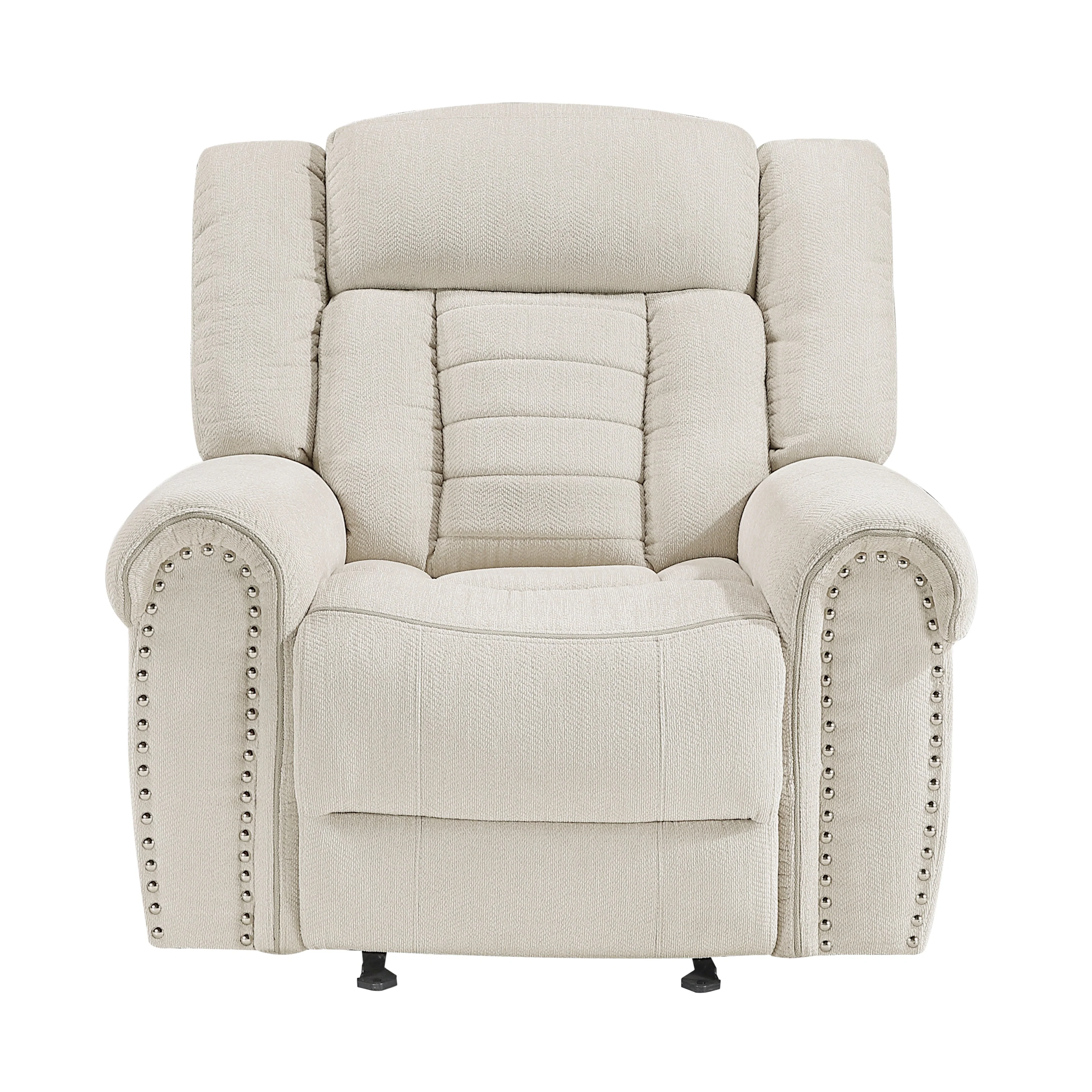 Nutmeg Beige Double Reclining Living Room Set - Image 11