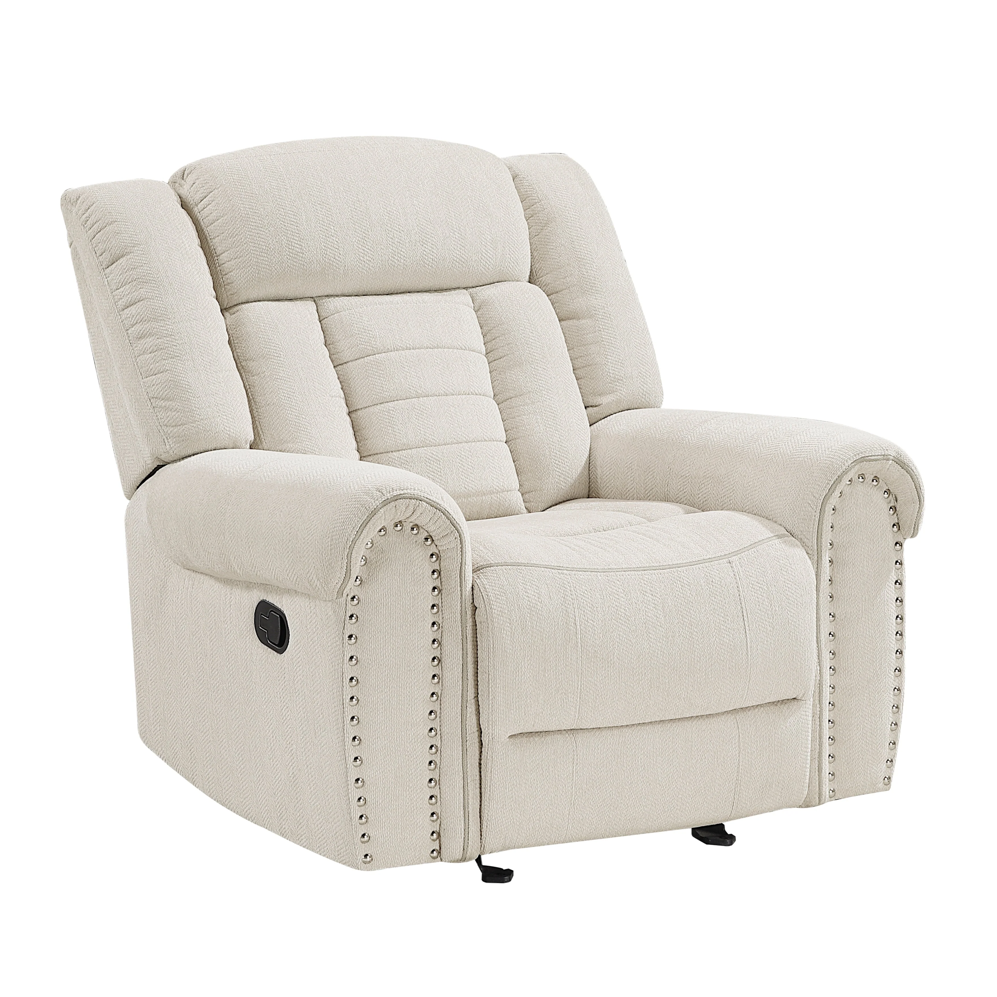 Nutmeg Beige Double Reclining Living Room Set - Image 12
