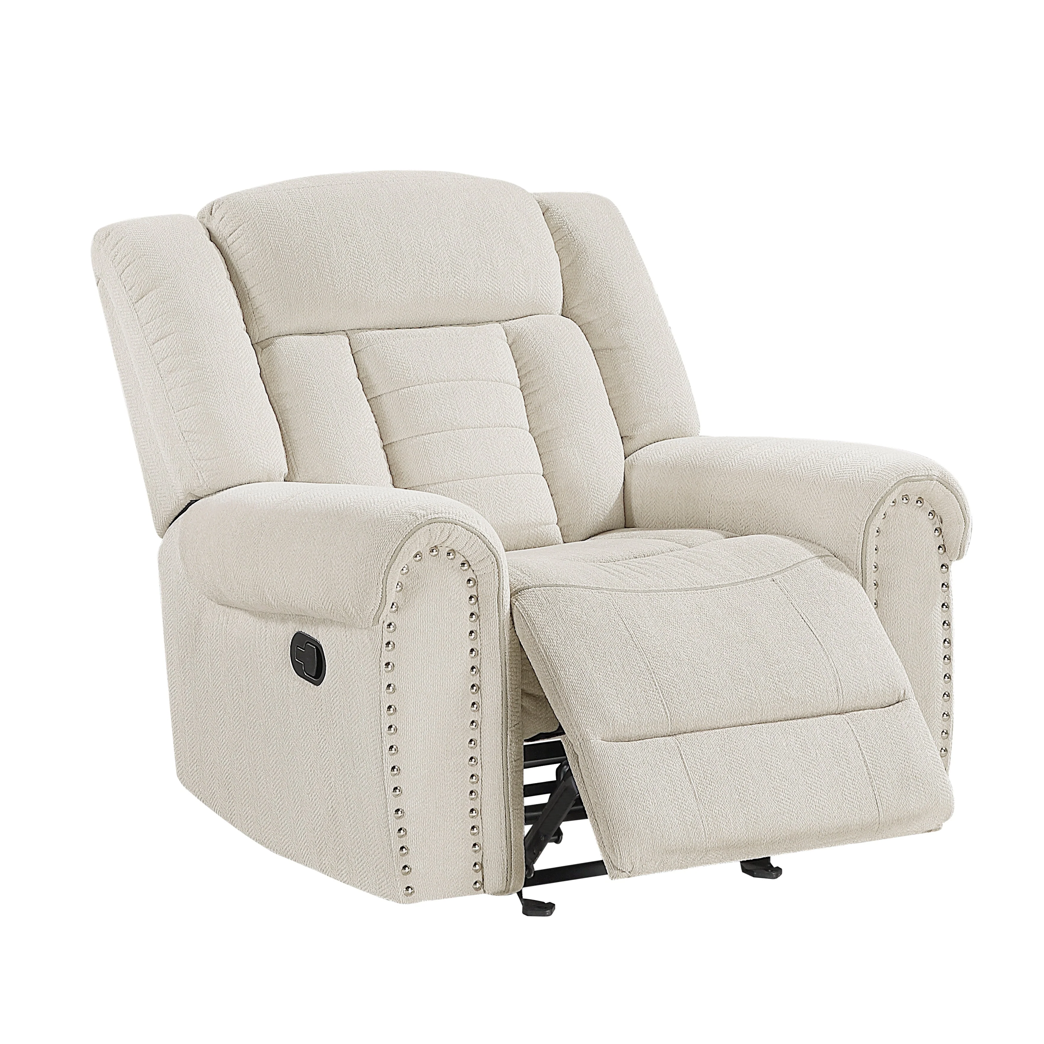 Nutmeg Beige Double Reclining Living Room Set - Image 16
