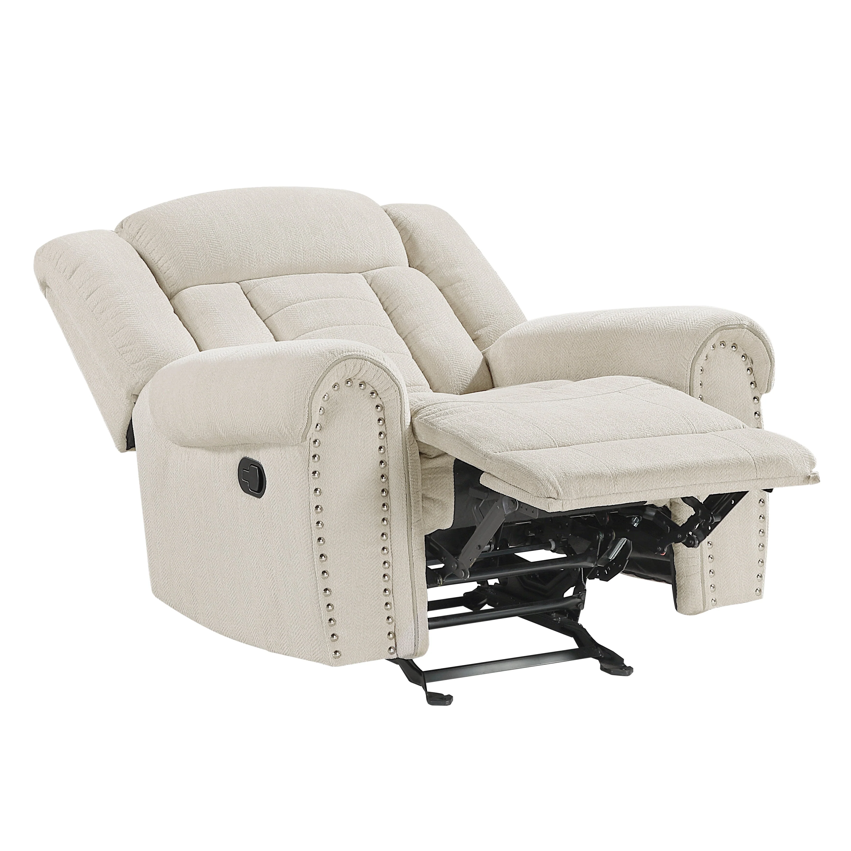 Nutmeg Beige Double Reclining Living Room Set - Image 17