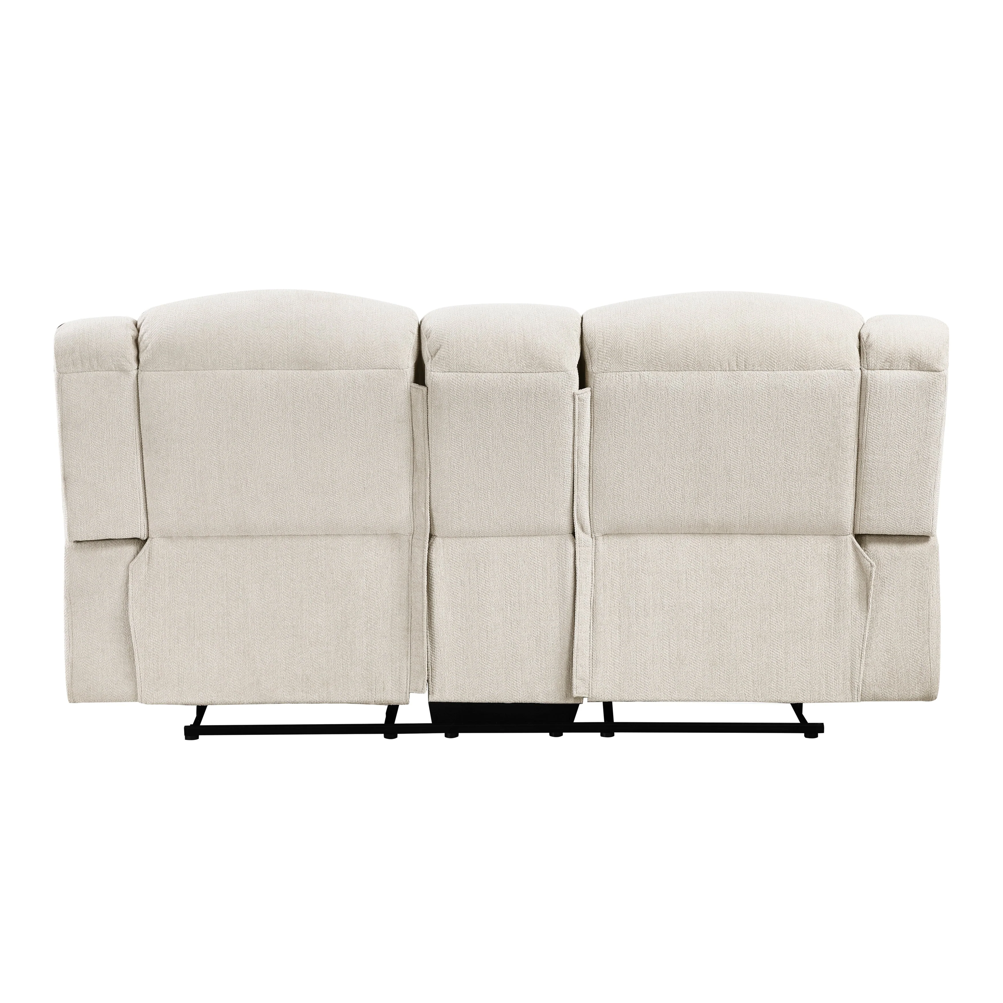 Nutmeg Beige Double Reclining Living Room Set - Image 9