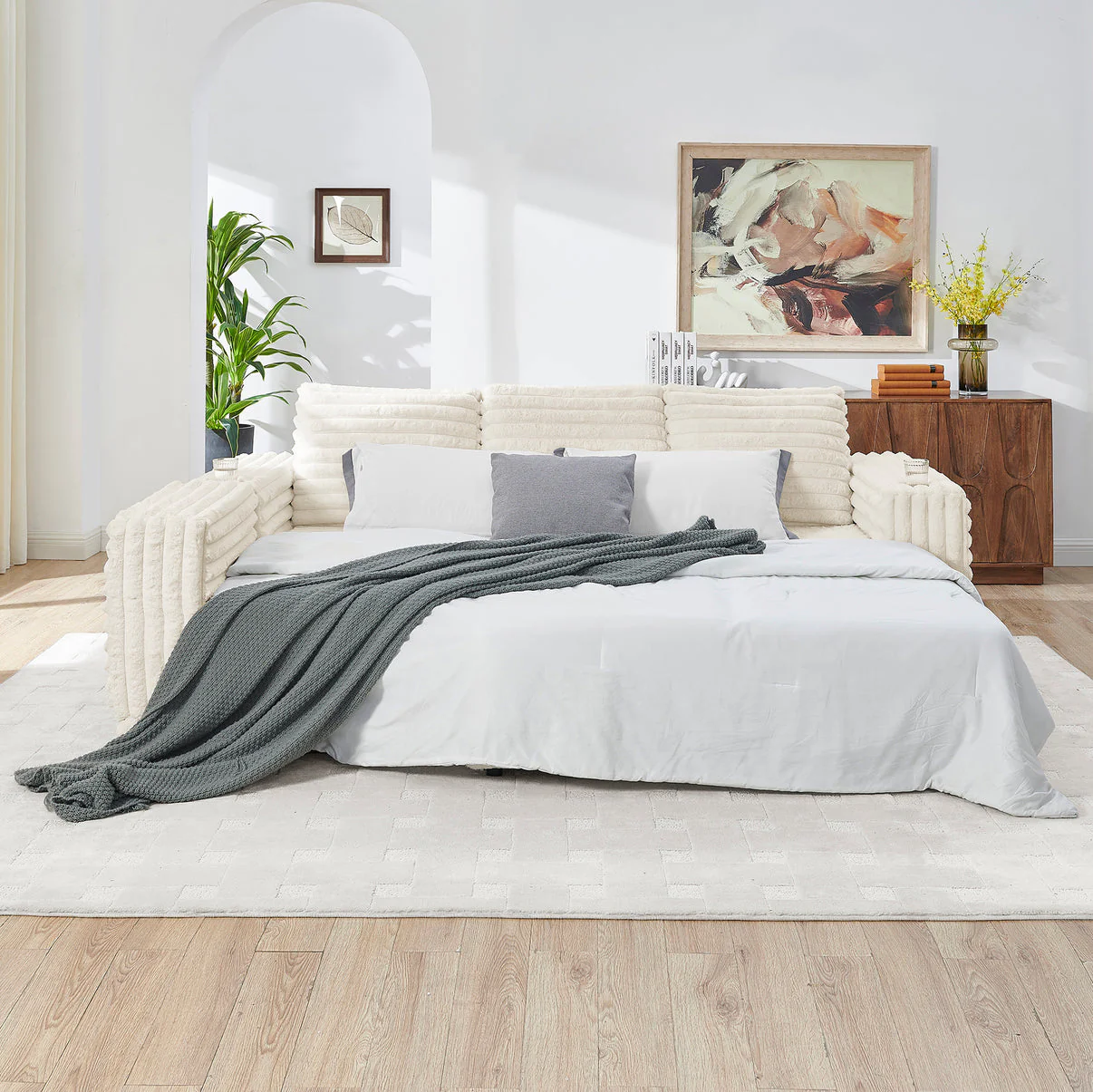 Nuve Cream 6-Piece Sectional [Special Price] - Image 4