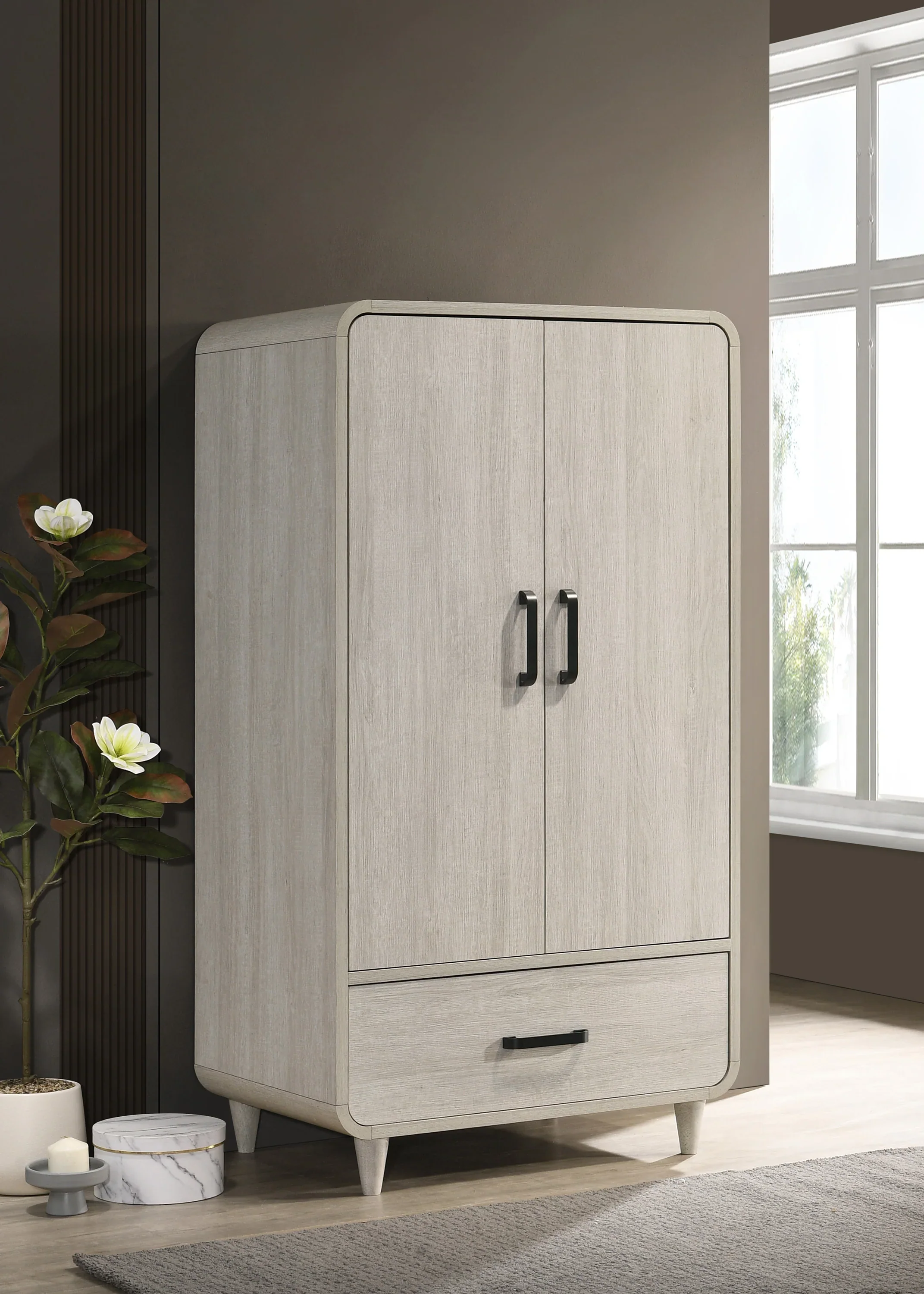 Nyomi White Armoire