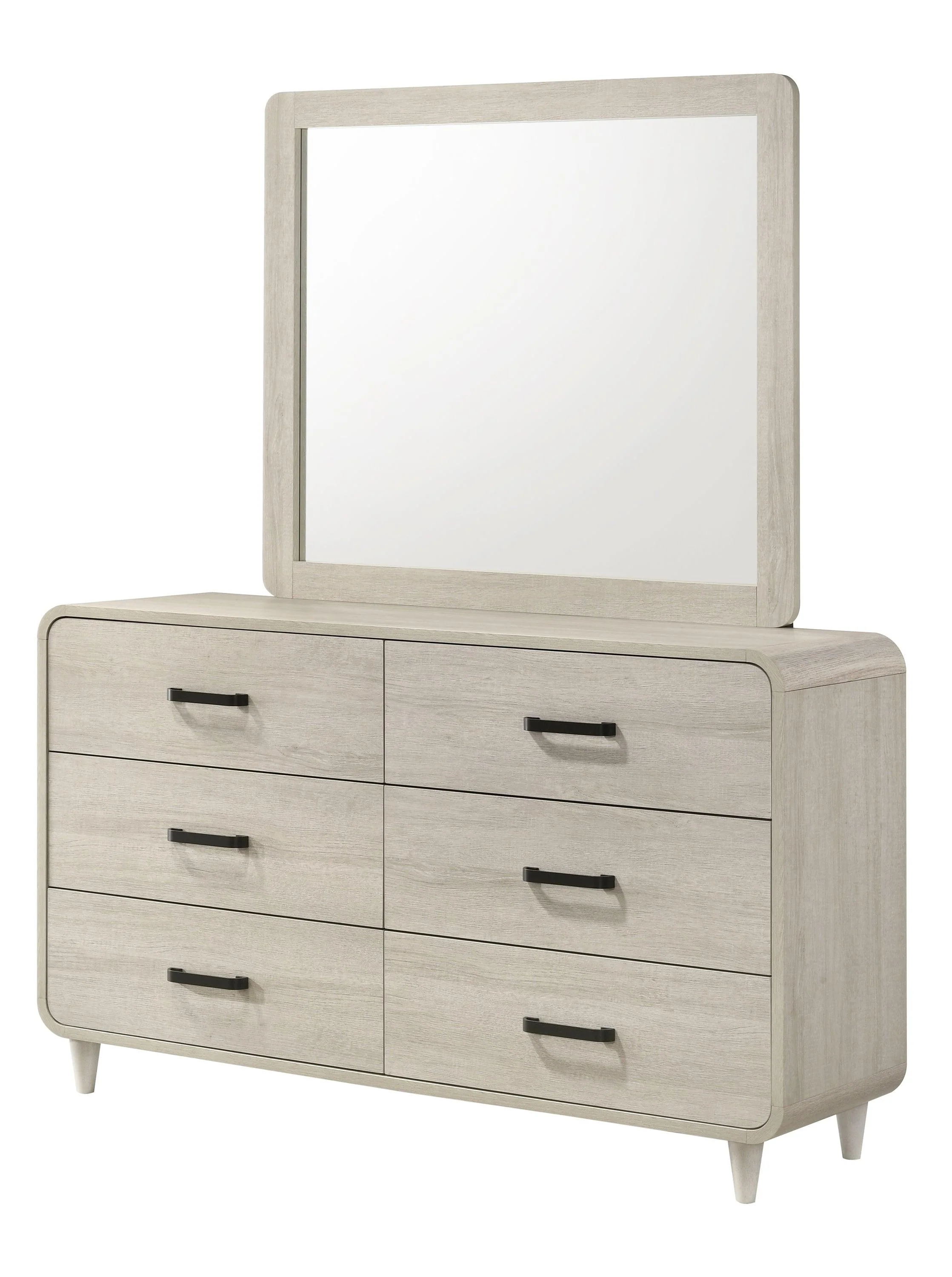 Nyomi White Bedroom Mirror (Mirror Only) - Image 2
