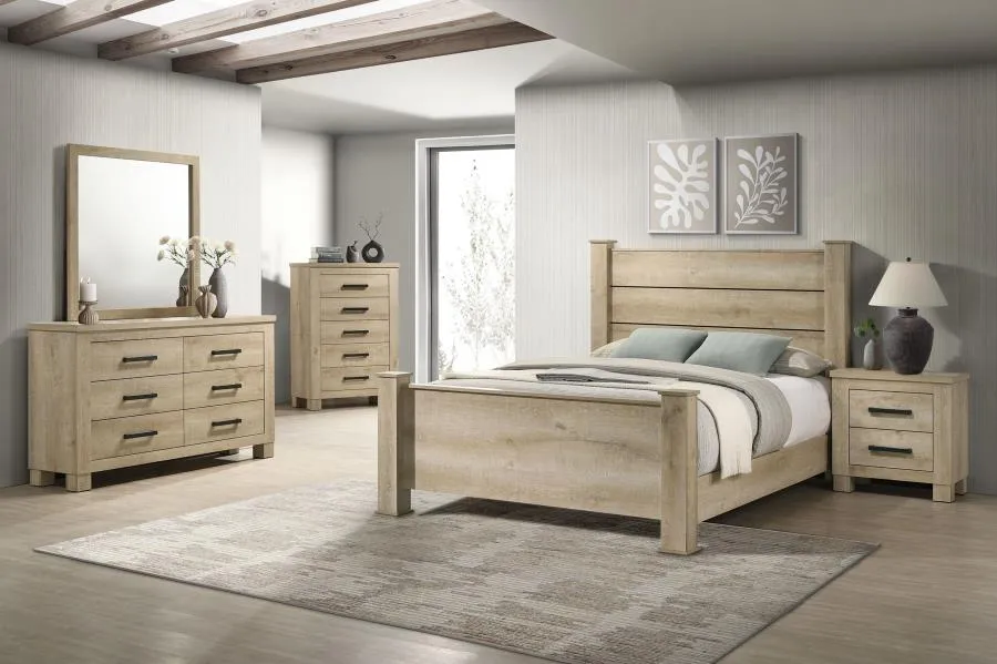 Oakglen Weathered Oak 5-piece Queen Bedroom Set