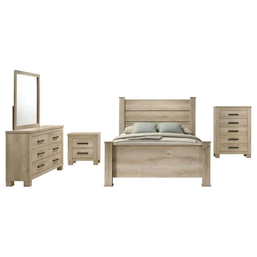 Oakglen Weathered Oak 5-piece Queen Bedroom Set - Image 2