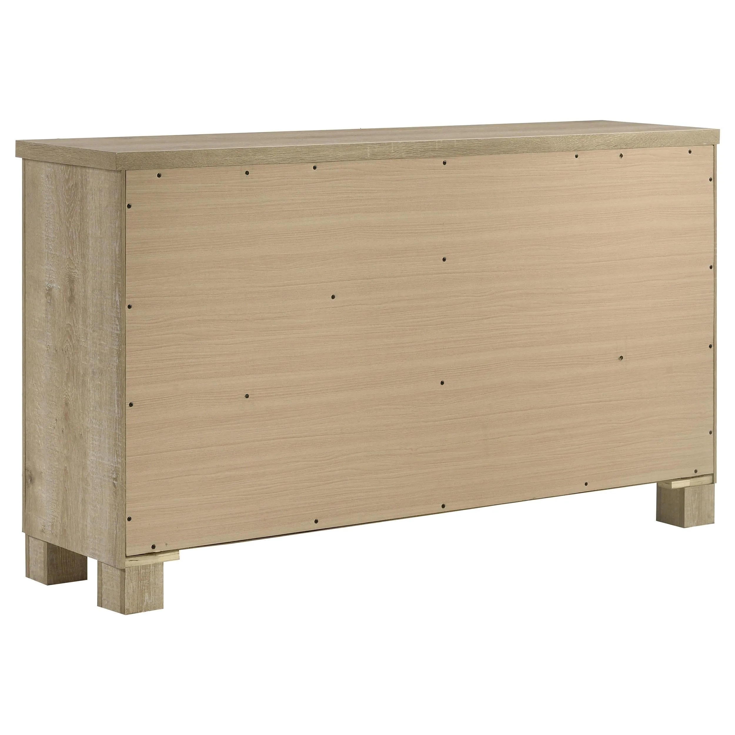 Oakglen Weathered Oak 6-drawer Bedroom Dresser - Image 6