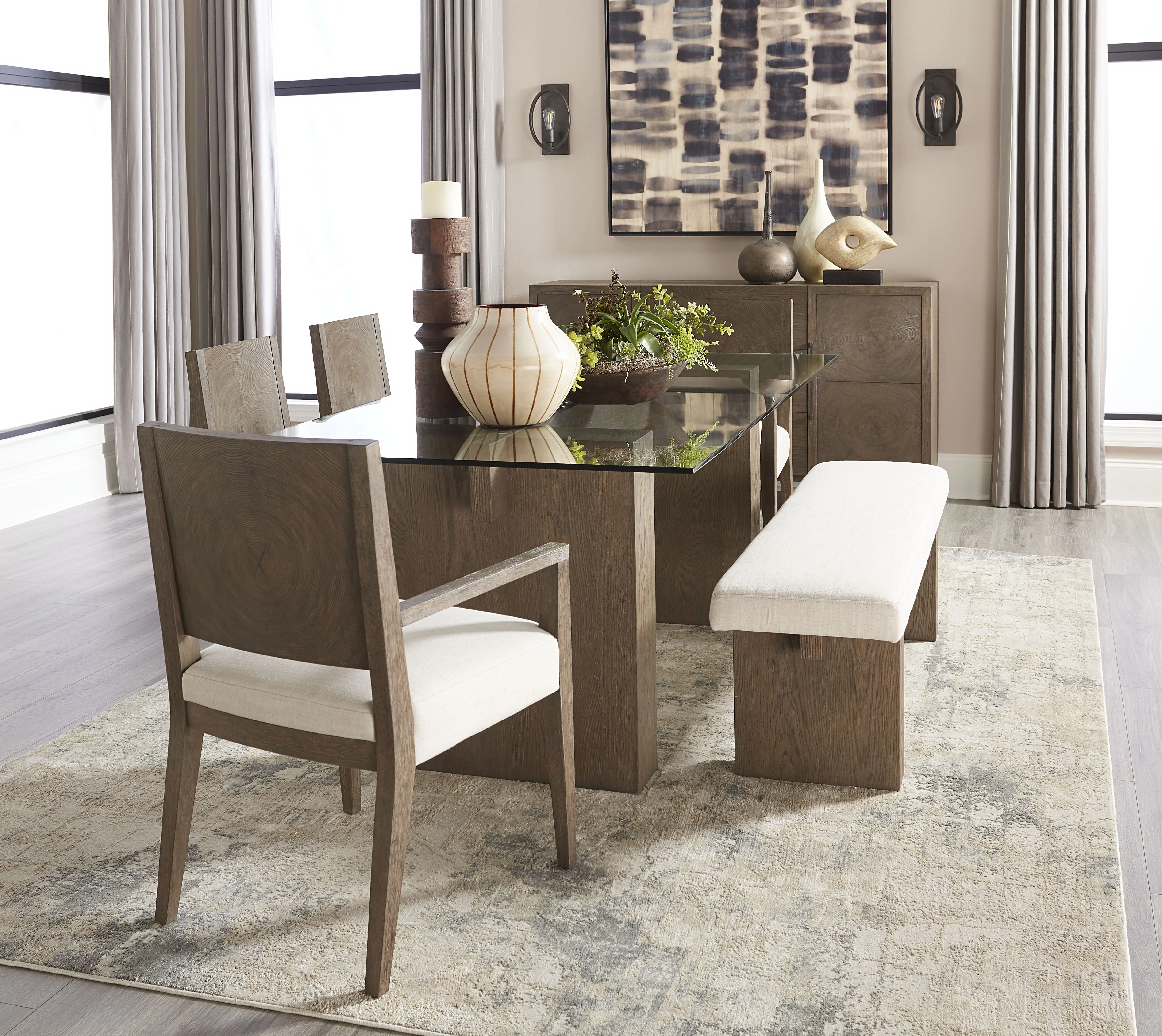 Oakland Wood Arm Chair in Brunette (Set of 2) - Image 3