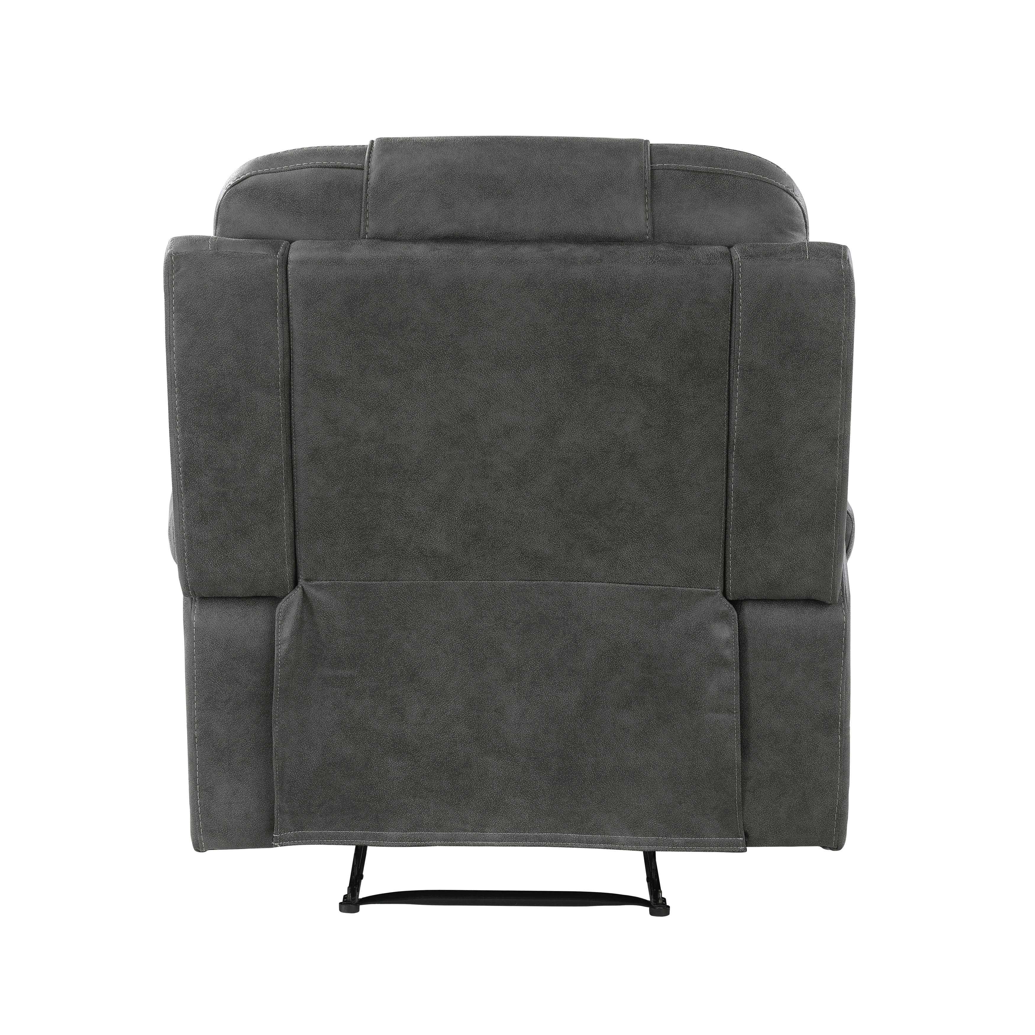 Oberon Dark Gray Double Reclining Living Room Set - Image 17