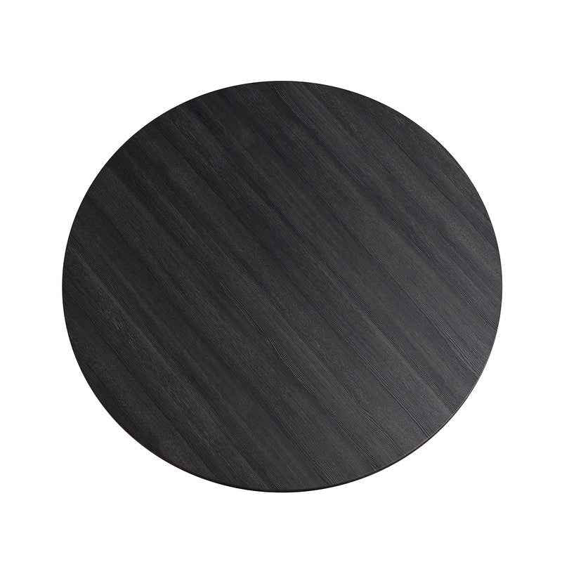 Oberto Dark Gray Round Dining Table - Image 3