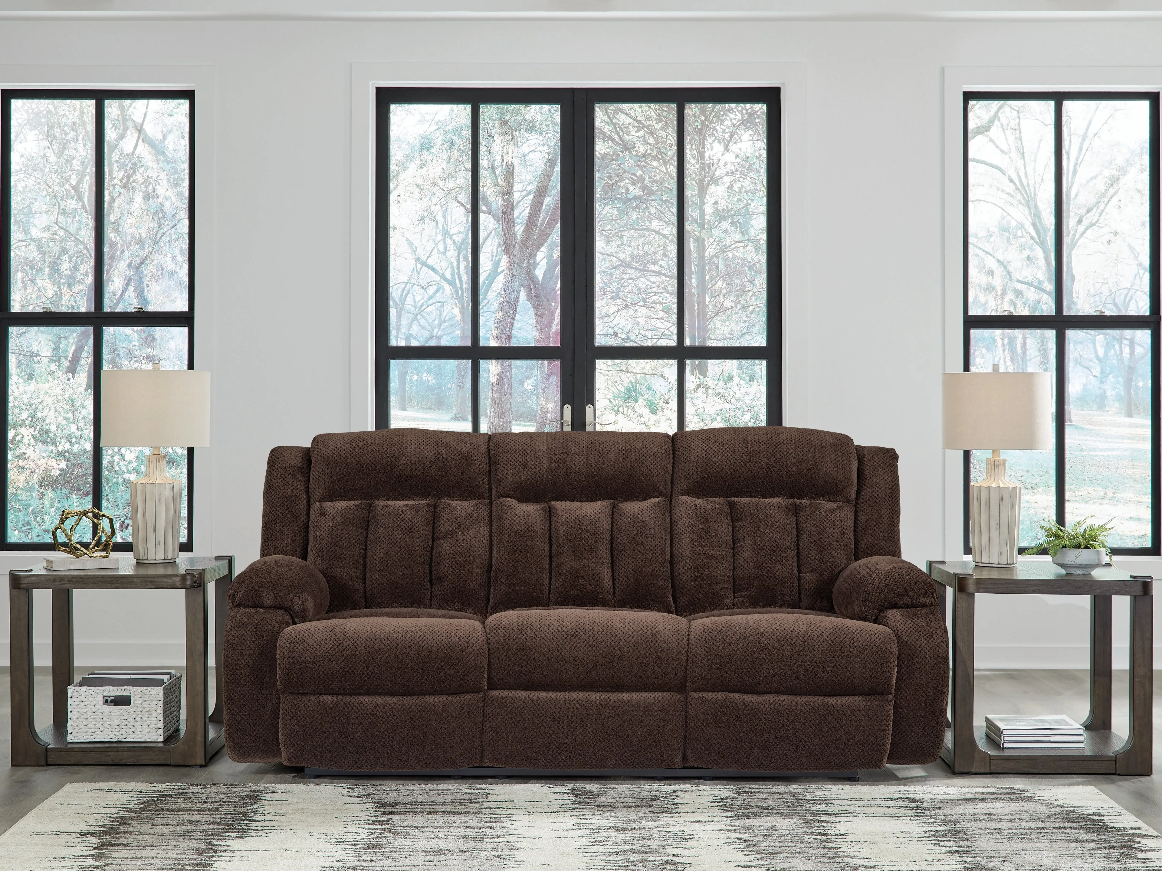Observation Chocolate Power Reclining Sofa and Loveseat - Image 2