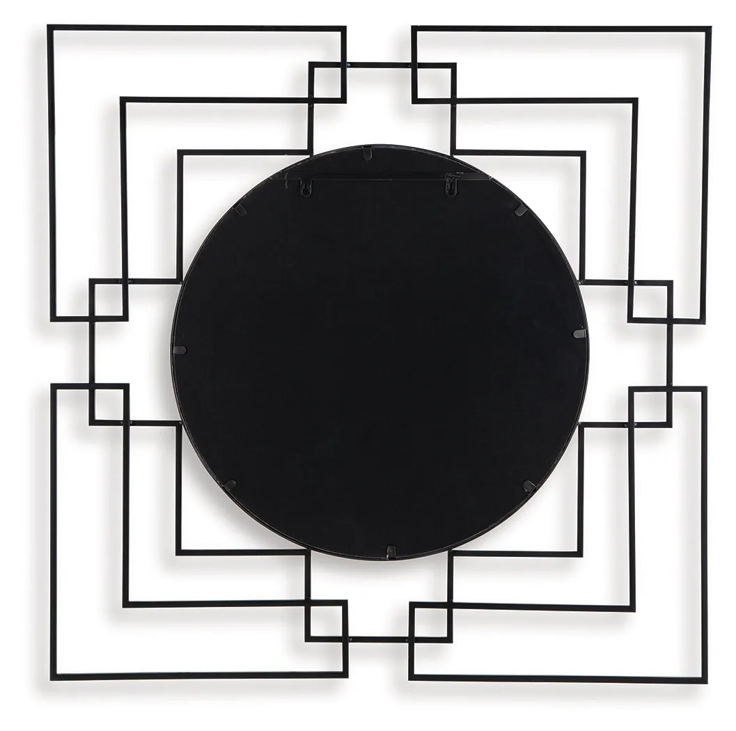 Oceanal Black/Gold Finish Accent Mirror - Image 4
