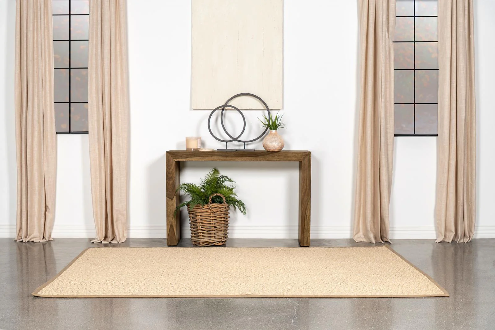 Odilia Auburn Rectangular Solid Wood Sofa Table