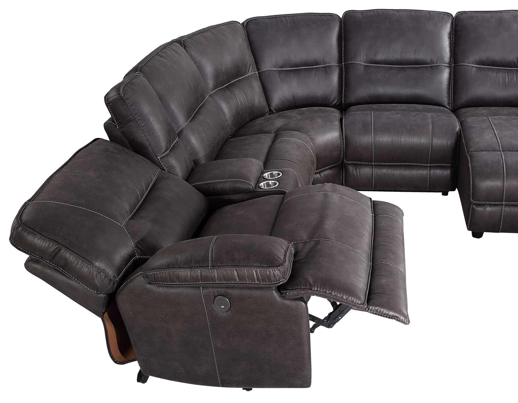 Ogden 6-Piece Power Sectional with RAF Recliner - Image 2