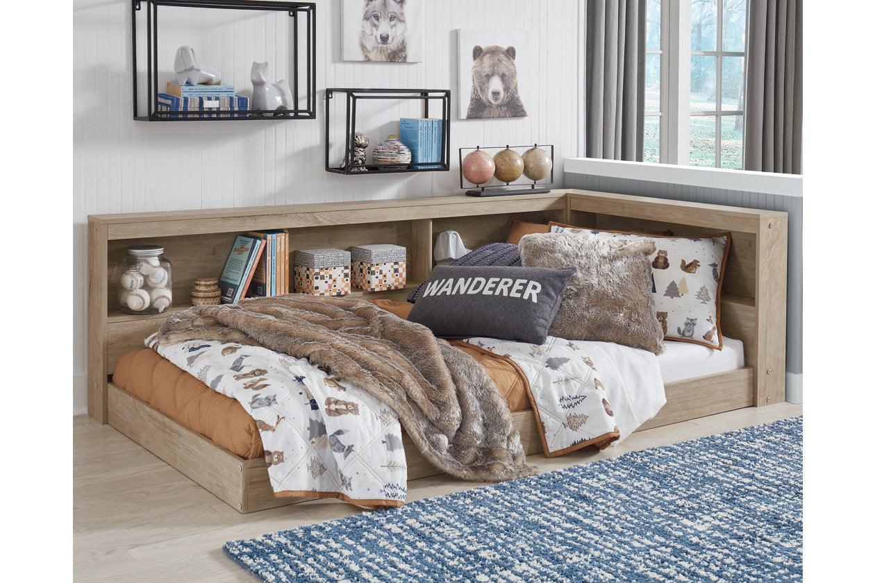 Oliah Natural Twin Bookcase Storage Bed - Image 2