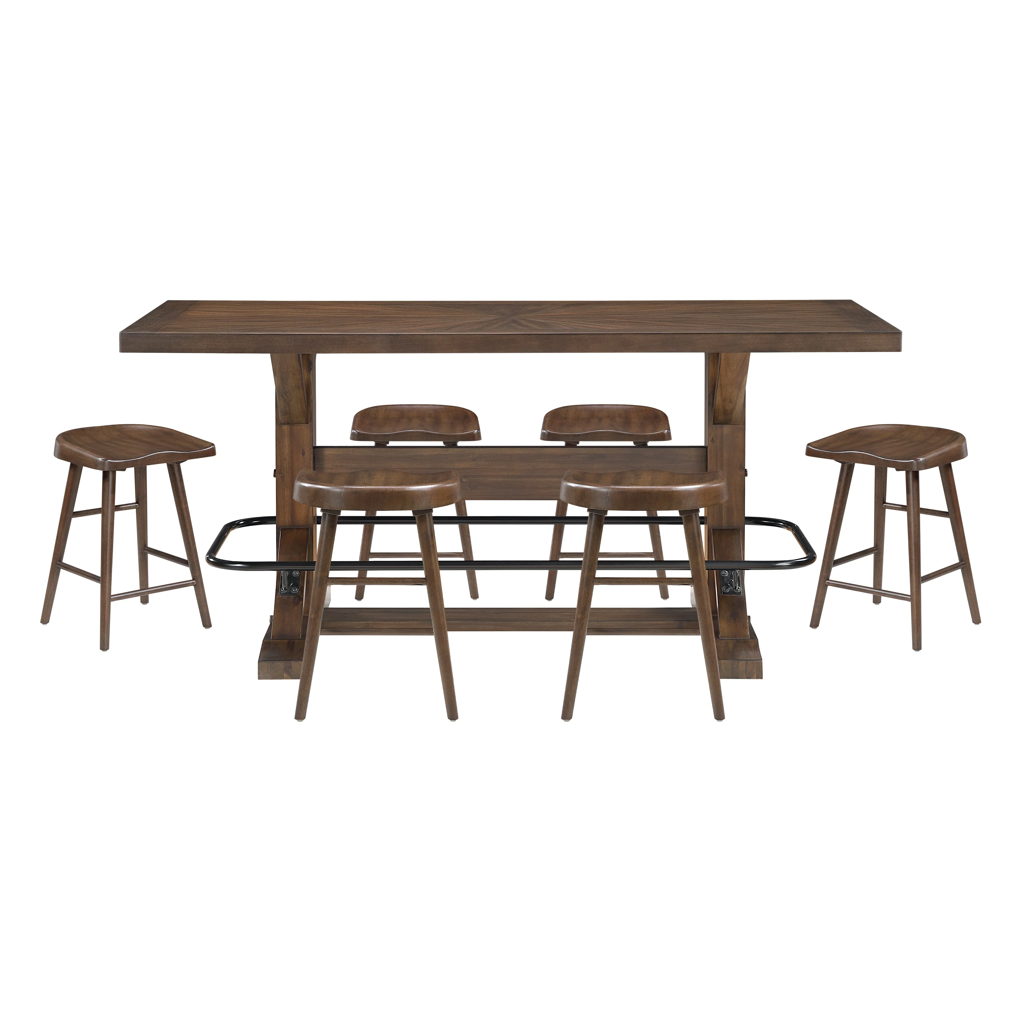 Oliver Brown 7-Piece Counter Height Set