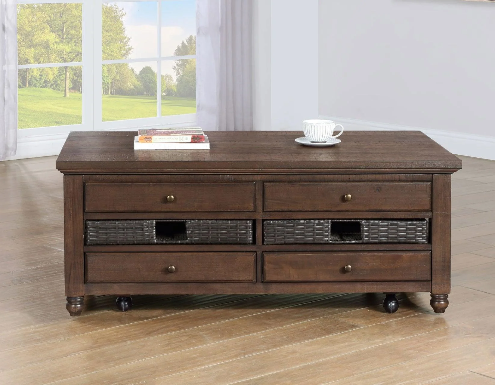 Oliver Lift-Top Cocktail Table with Casters - Image 16