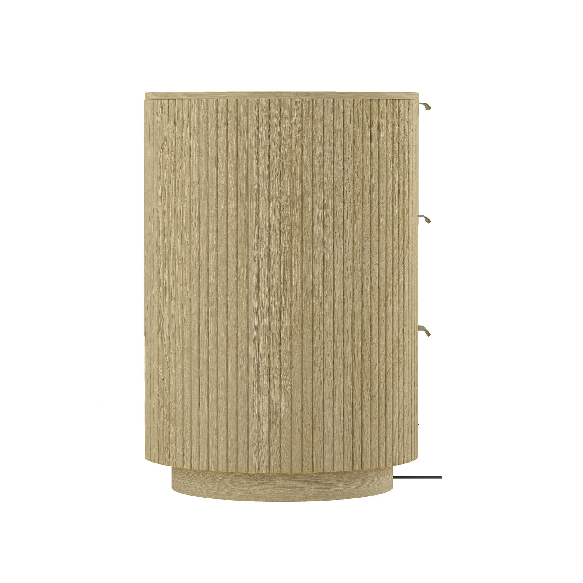 Olivia 71.3" Double Dresser in Natural Oak and Gold - Image 7