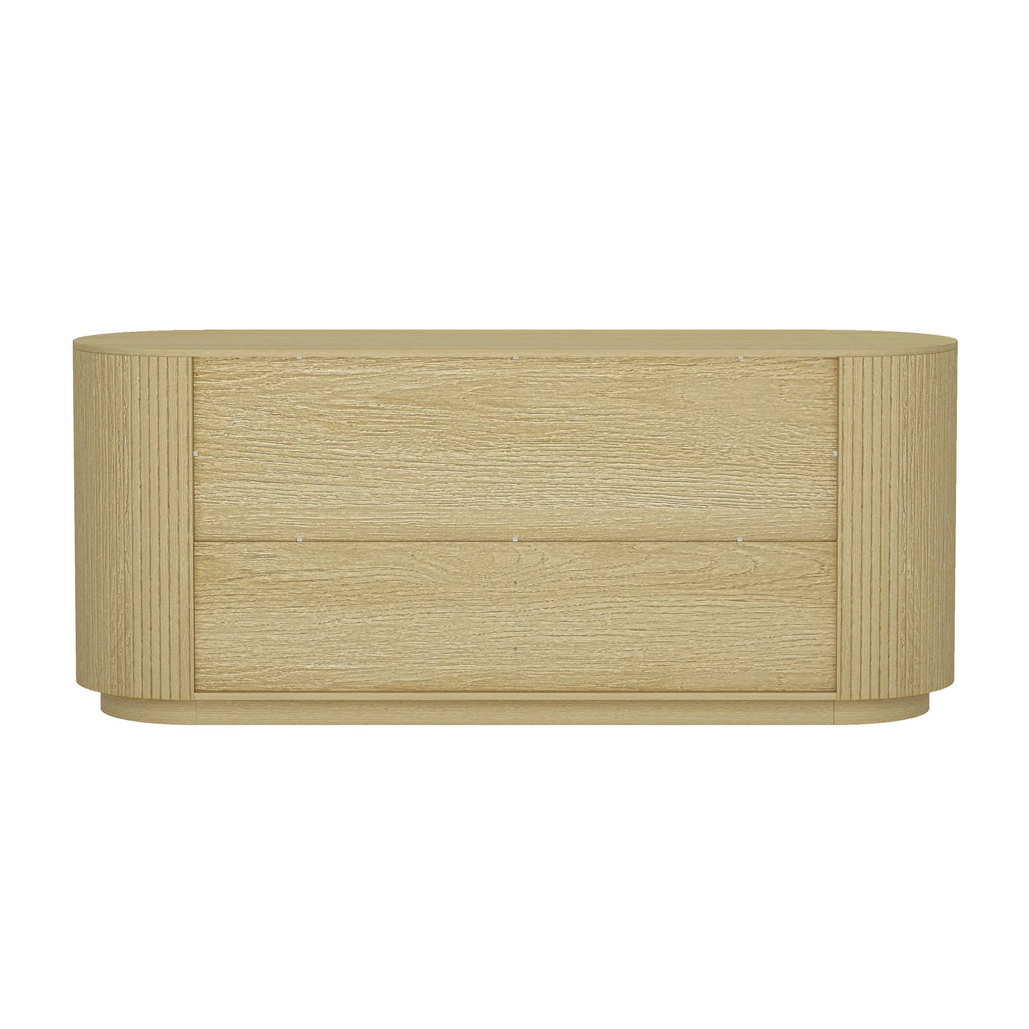 Olivia 71.3" Double Dresser in Natural Oak and Gold - Image 8