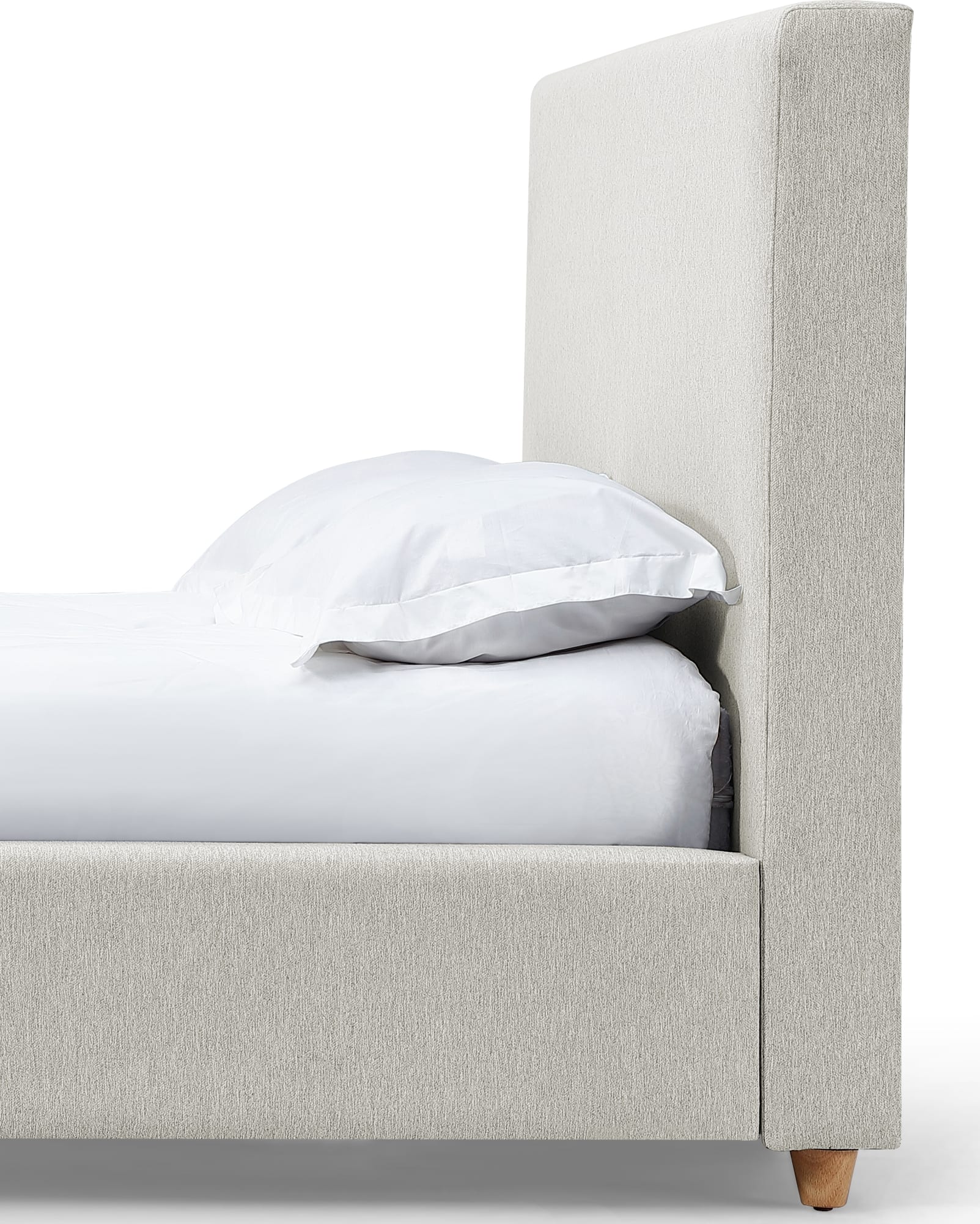 Olivia Ivory Upholstered Full Headboard - Image 3