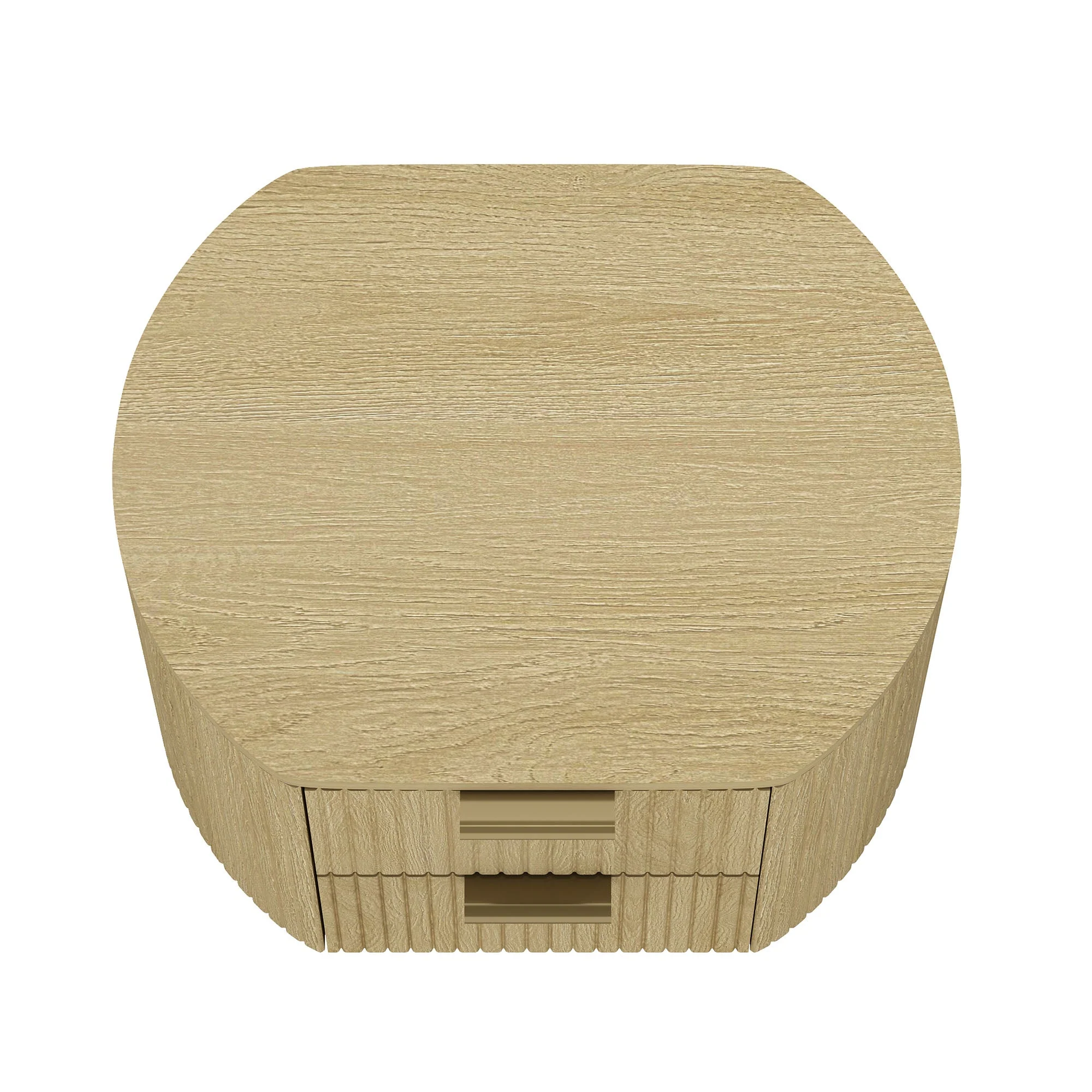 Olivia Nightstand in Natural Oak and Gold (set of 2) - Image 9