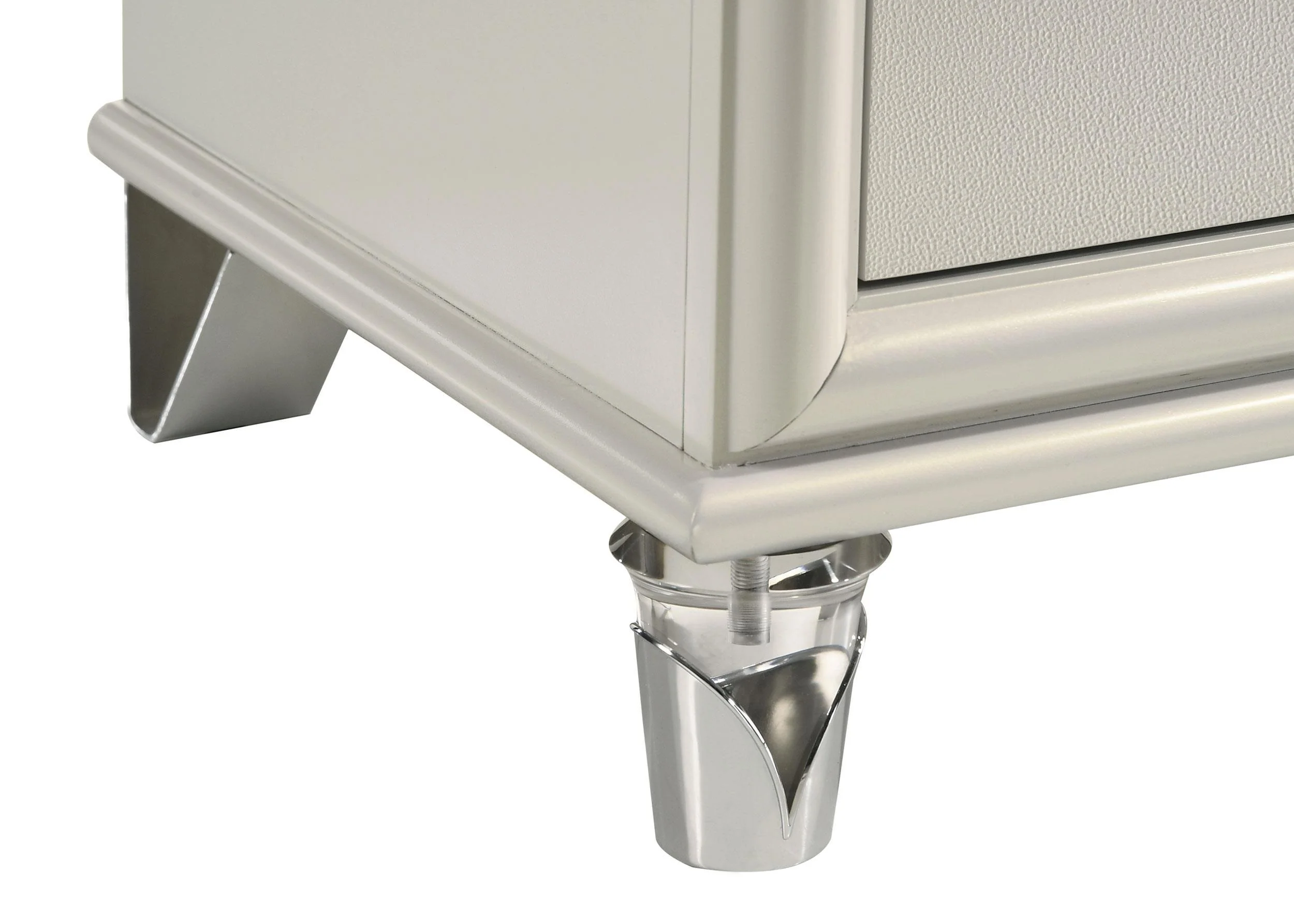 Olivia Pearl White 5-drawer Bedroom Chest of Drawers - Image 10