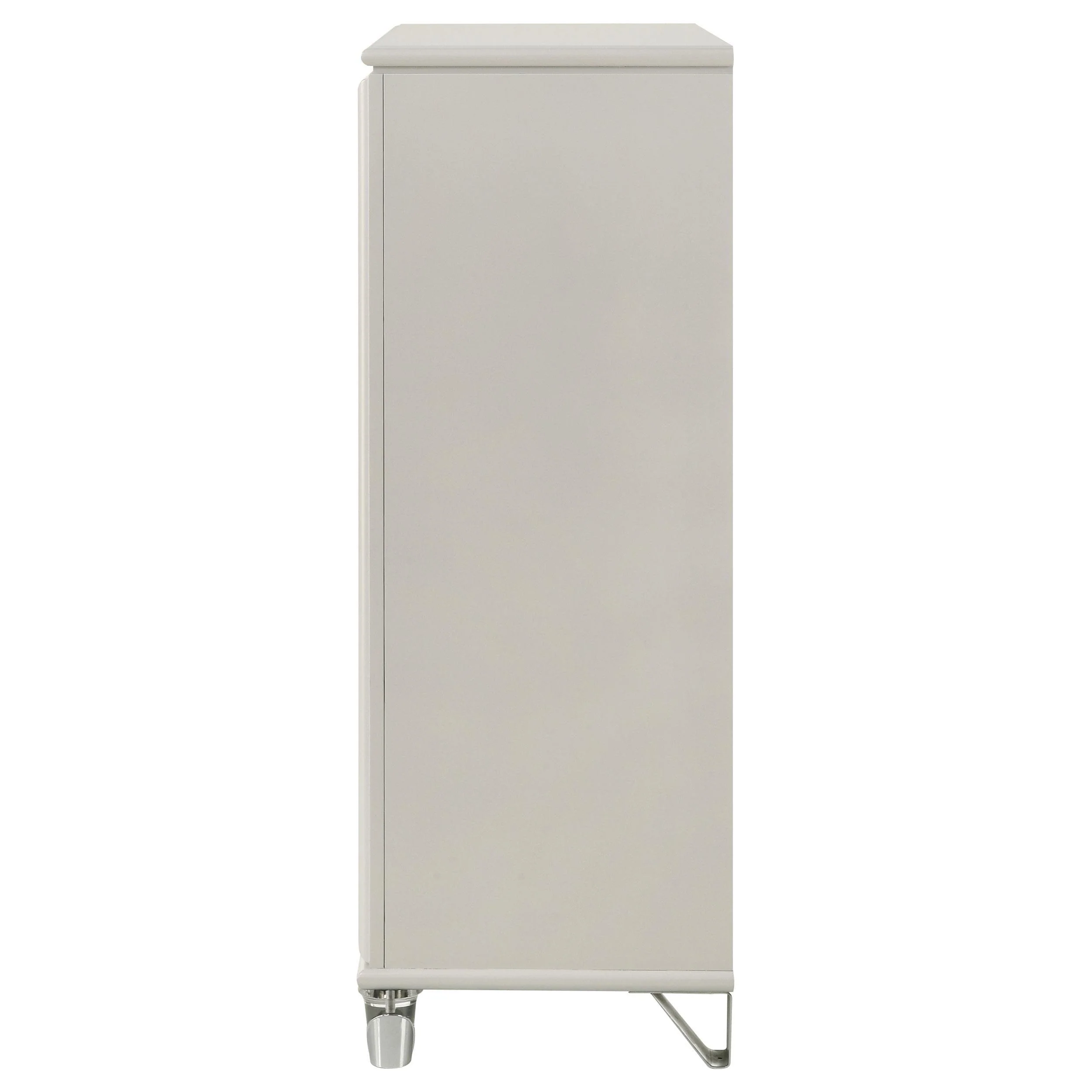 Olivia Pearl White 5-drawer Bedroom Chest of Drawers - Image 8