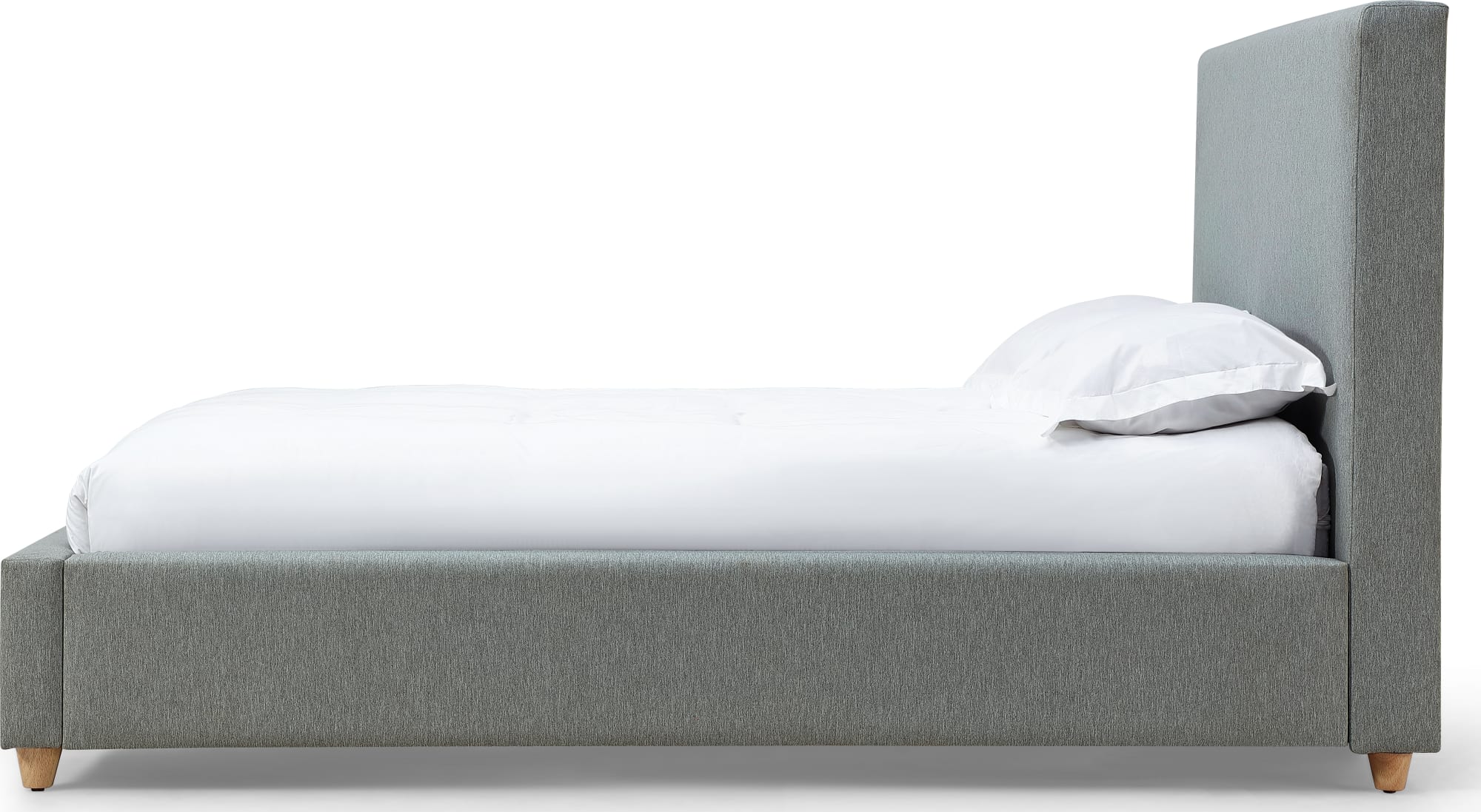 Olivia Pewter California King Upholstered Platform Bed - Image 5