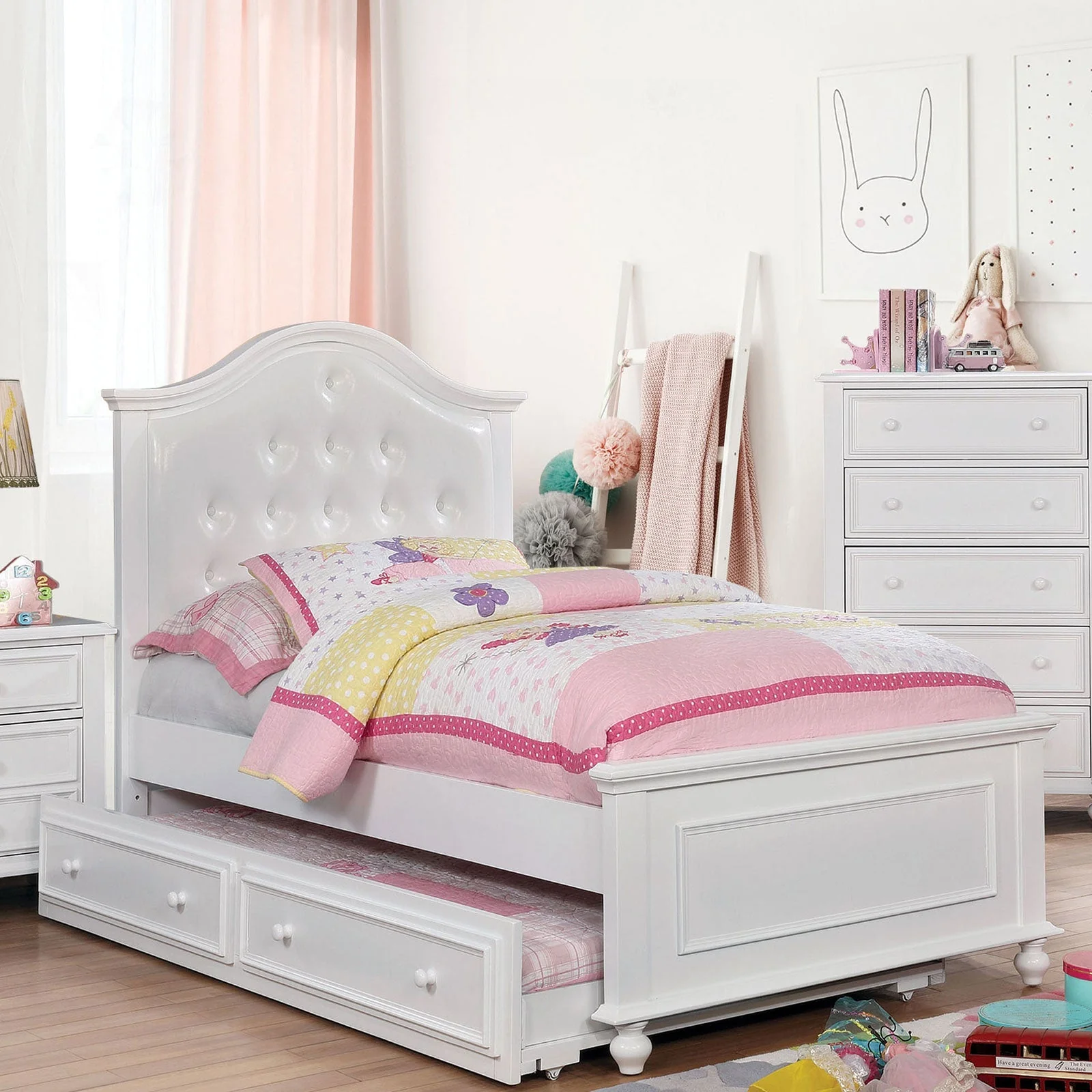 Olivia White Twin Bed
