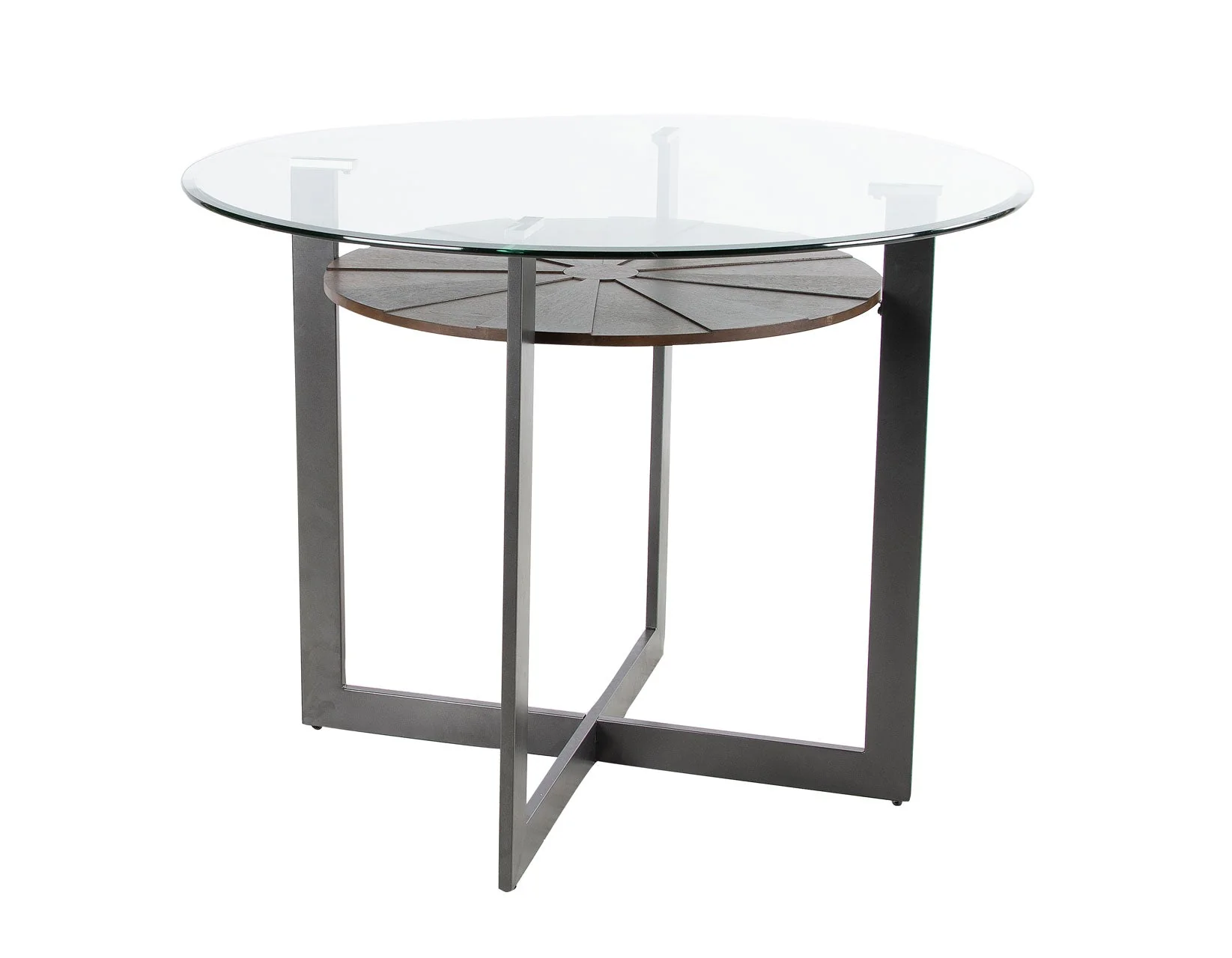 Olson Caramel Glass Top Counter Height Dining Set - Image 6