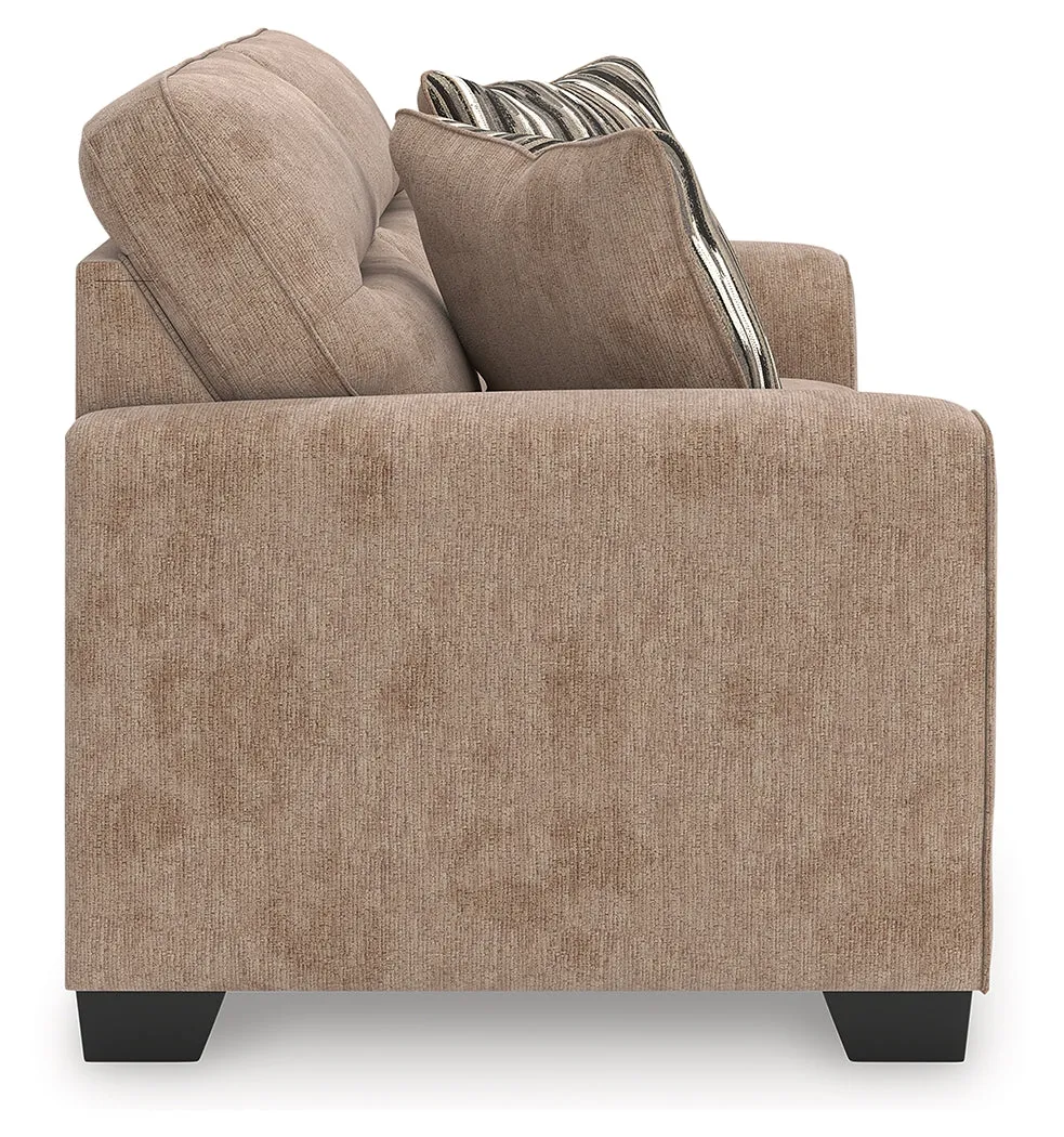 Olten Mocha Loveseat - Image 7