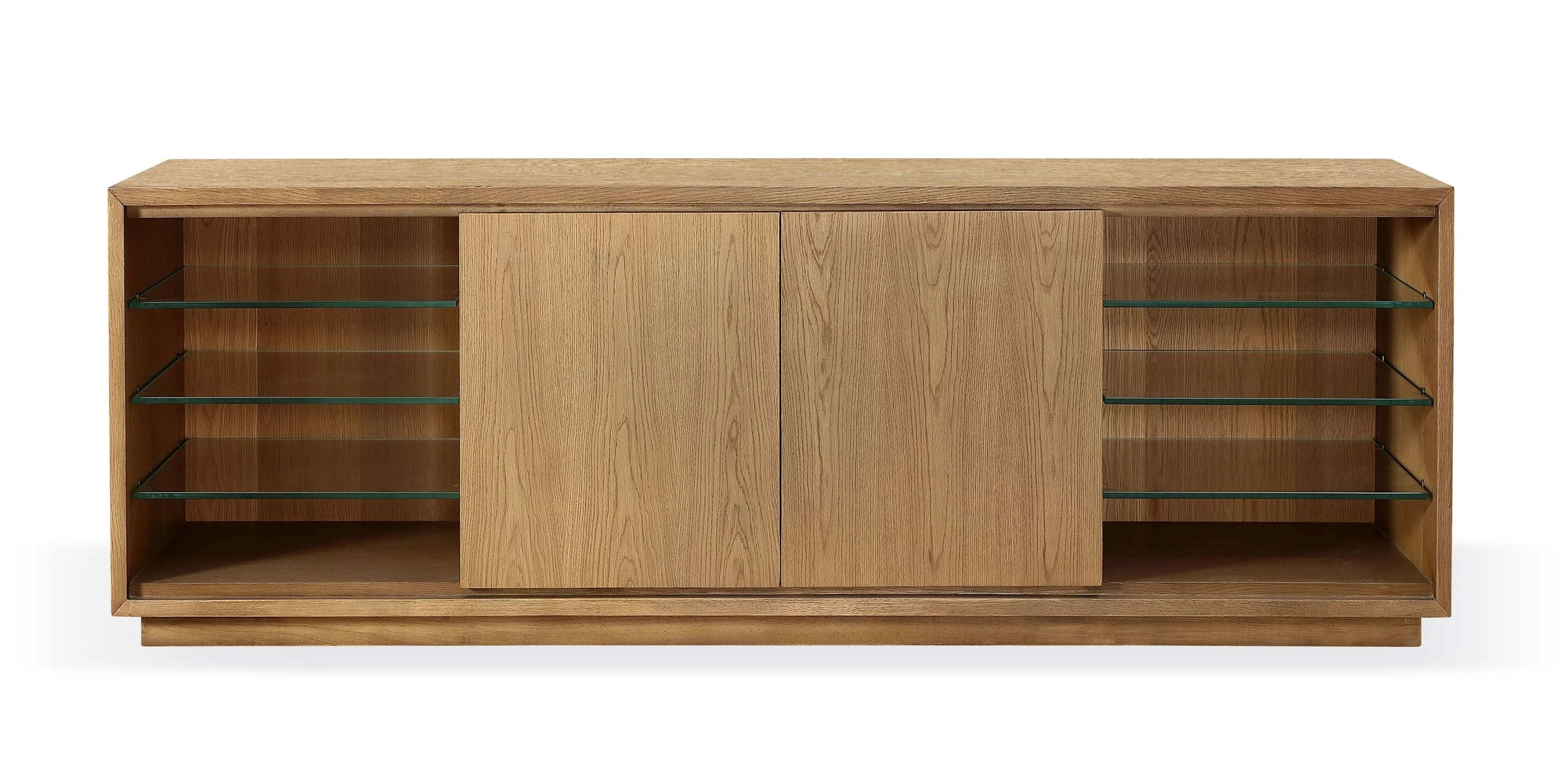 One Coastal Modern 74 inch TV Console in Bisque - Image 3
