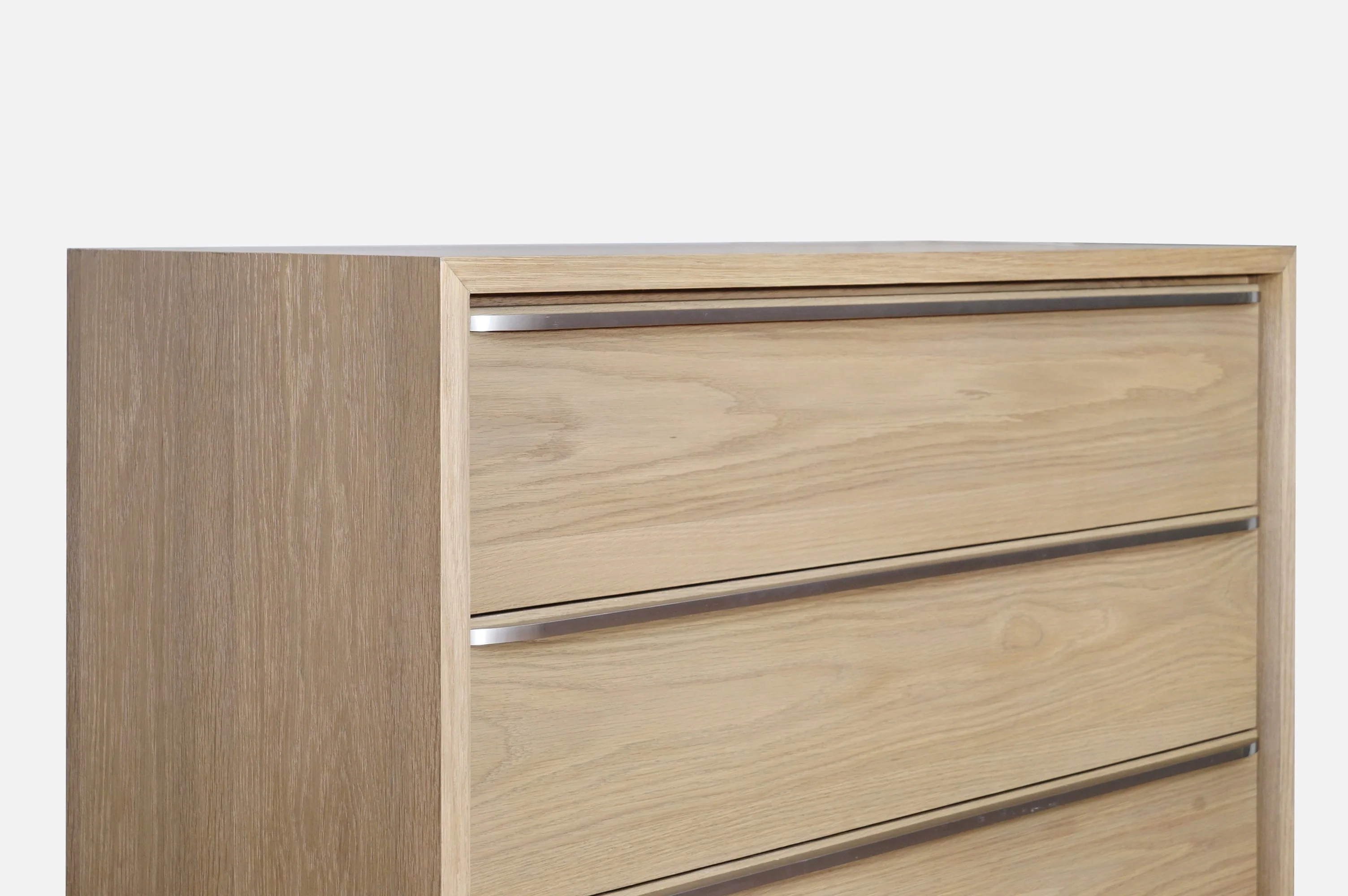 One Coastal Modern Five Drawer Chest in Bisque - Image 3