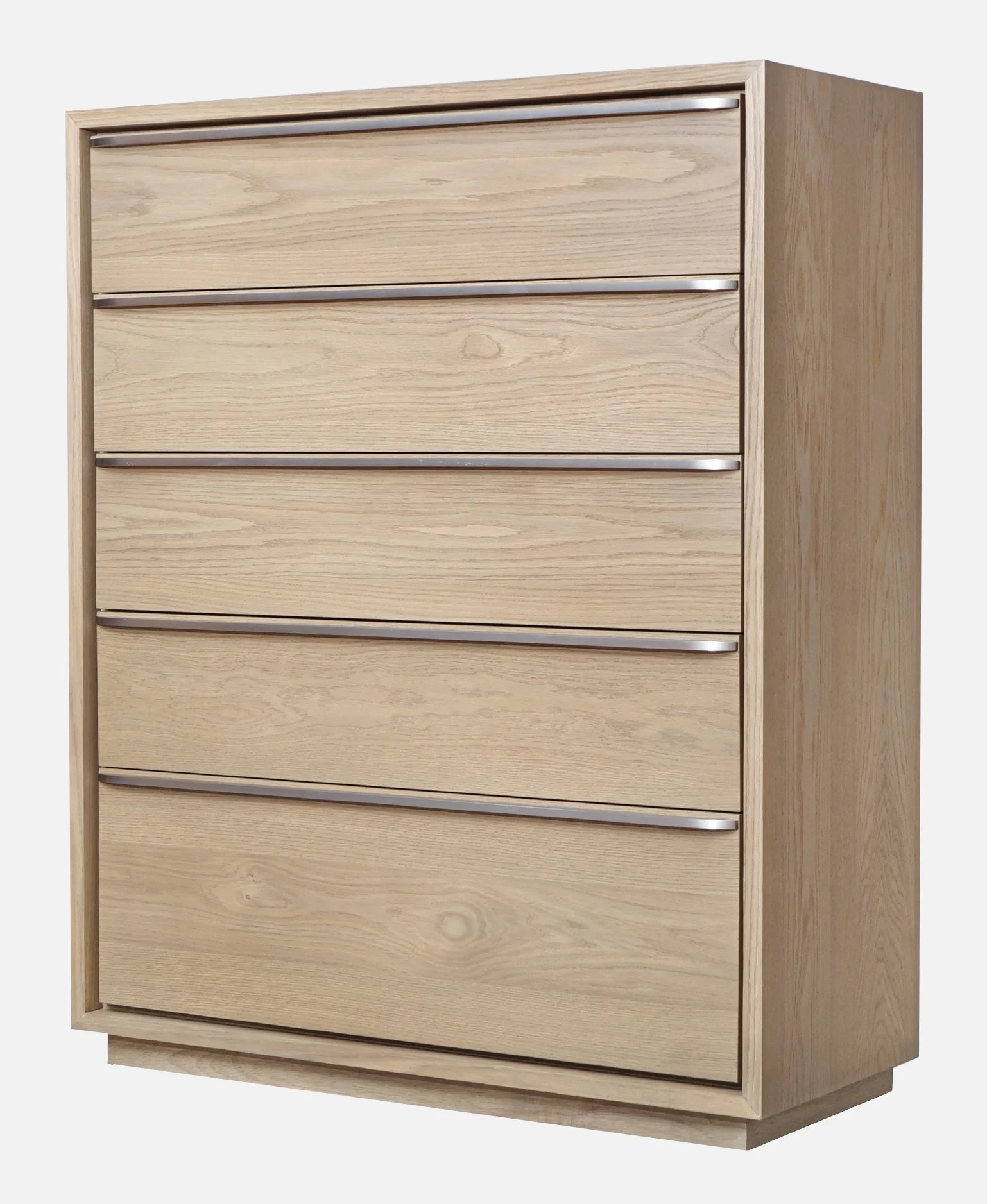 One Coastal Modern Five Drawer Chest in Bisque - Image 4