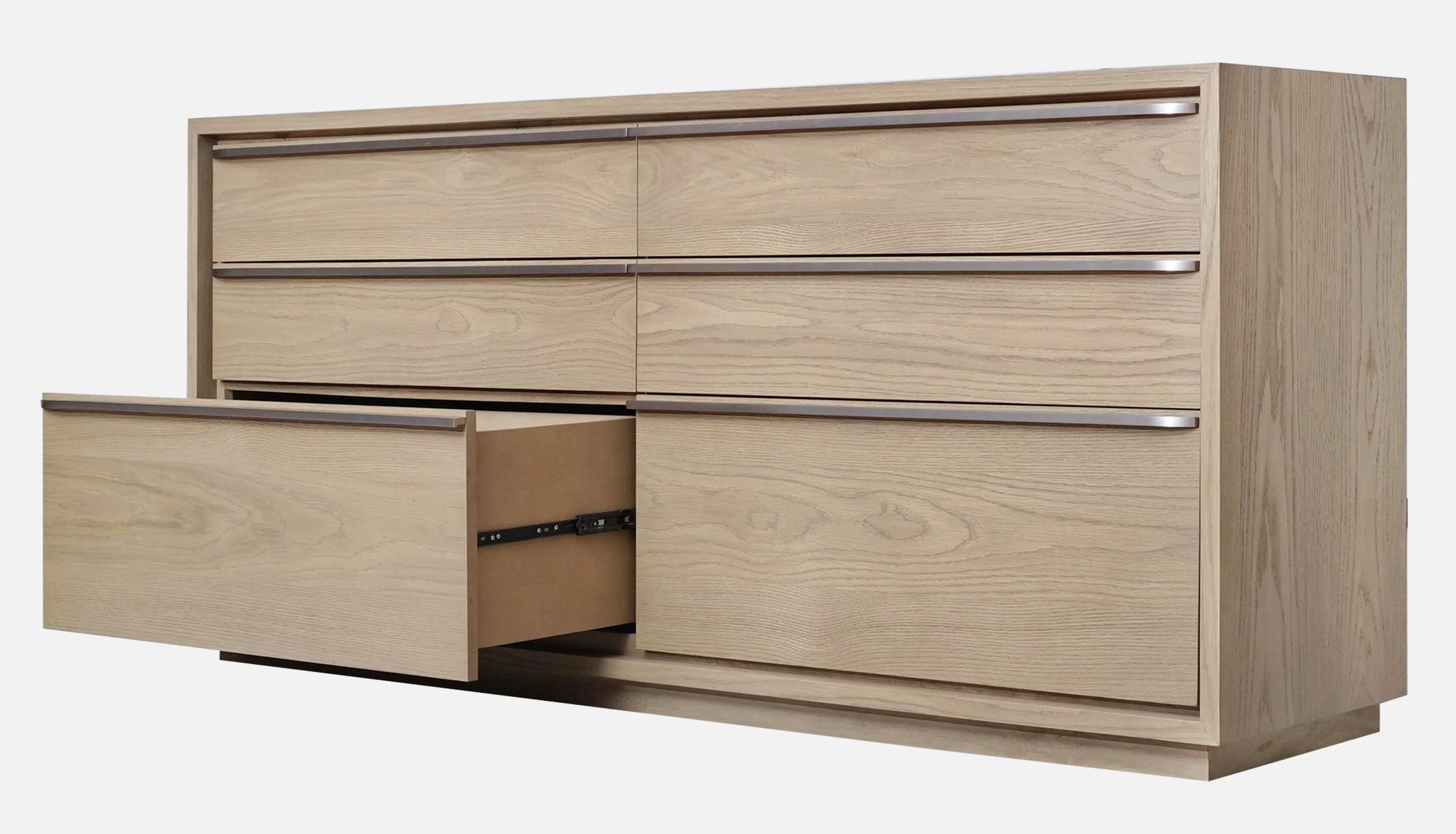 One Coastal Modern Six Drawer Dresser in Bisque - Image 4