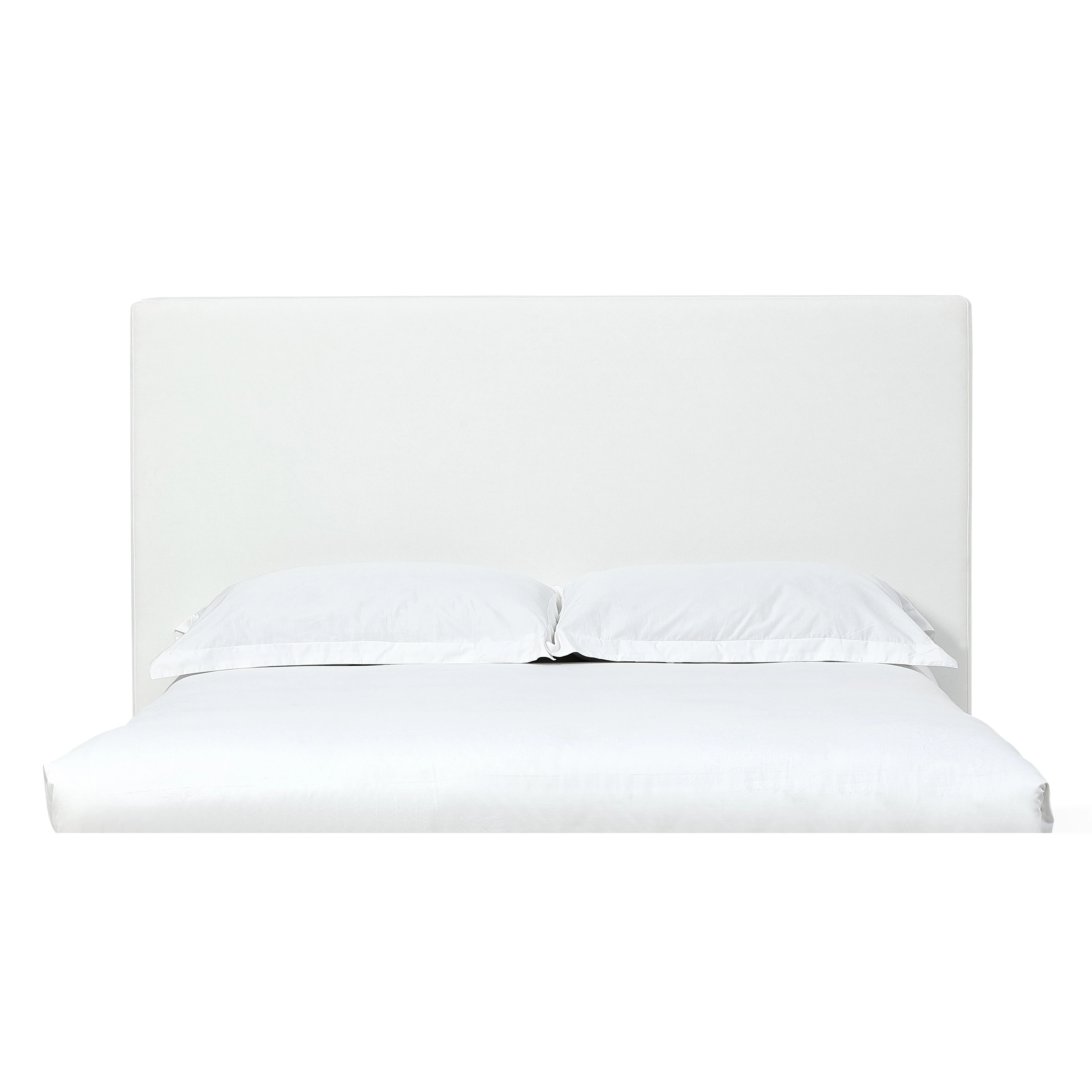 One Upholstered Modern Headboard in Pearl - Image 5