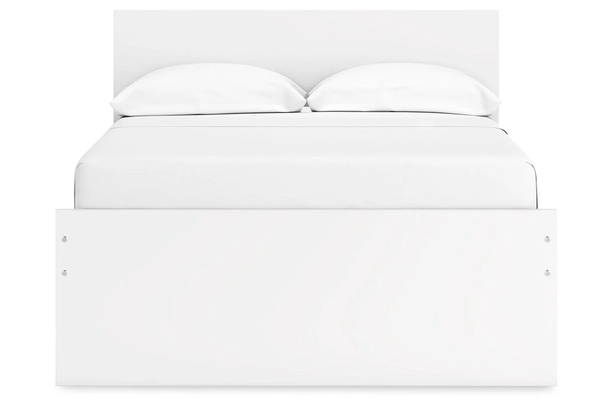 Onita White Full Panel Platform Bed with 1 Side Storage - Image 5