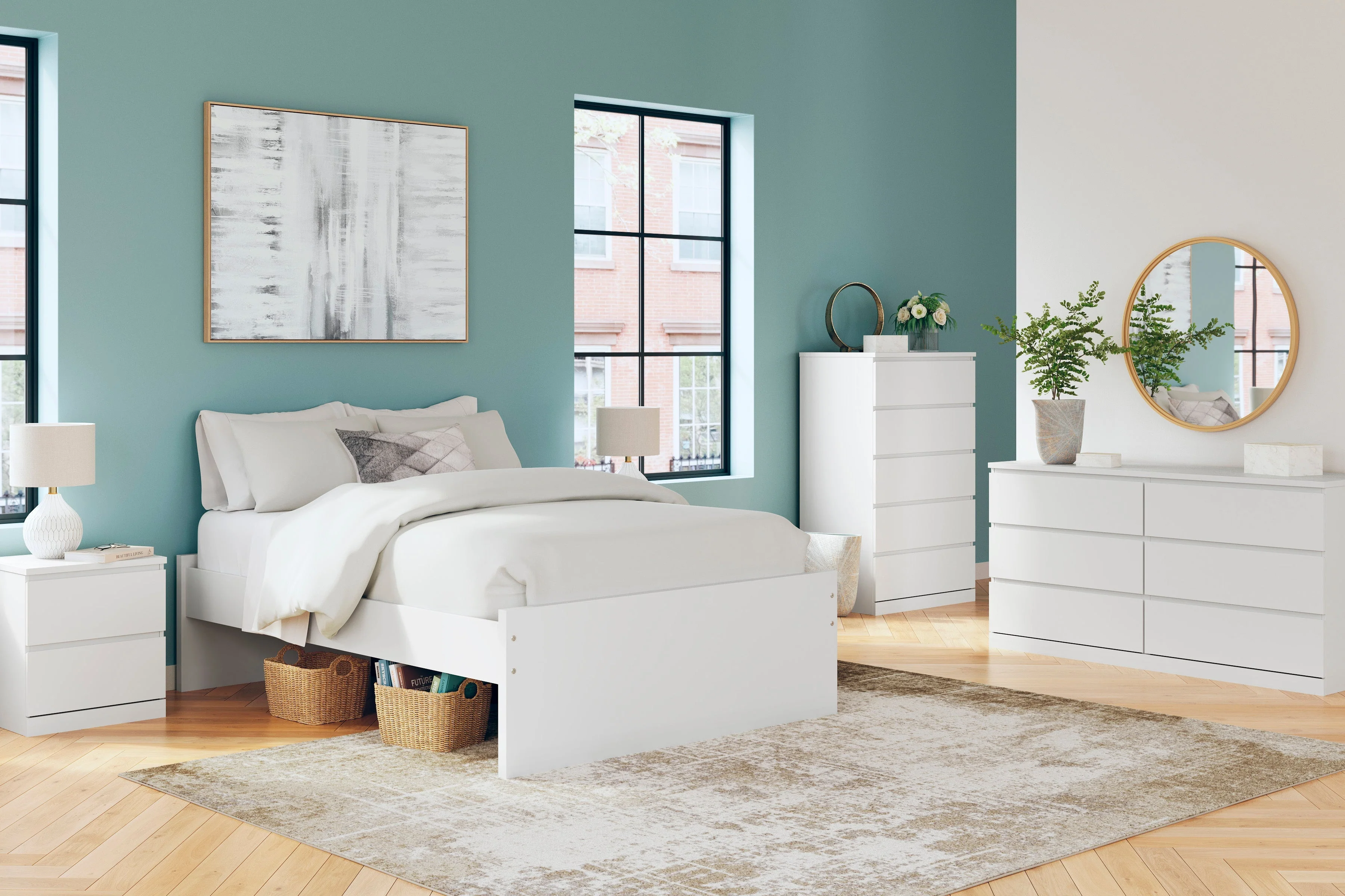 Onita White Youth Platform Base Bedroom Set - Image 5