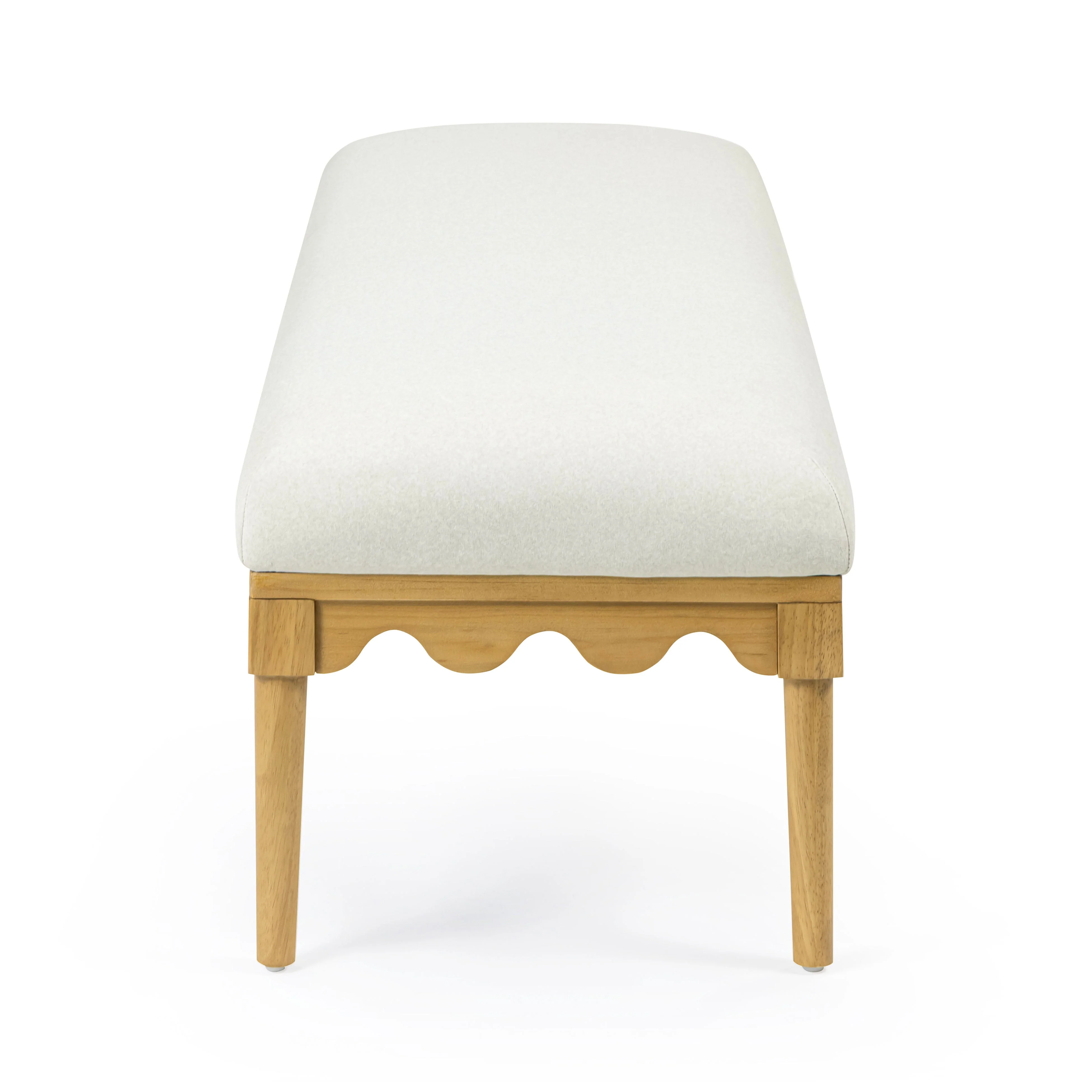 Oodle 56.5" Vegan Mohair Bench - Image 3